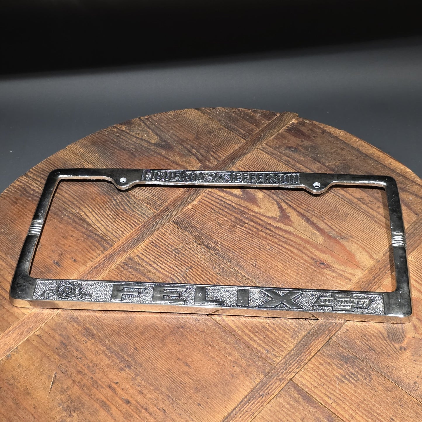 Felix Chevrolet License Plate Frame – Figueroa Jefferson Los Angeles