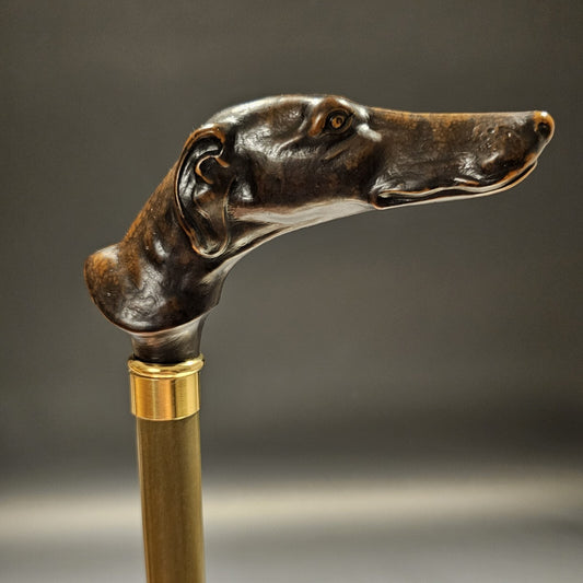 36" Antique Style Greyhound Dog Walking Stick Cane