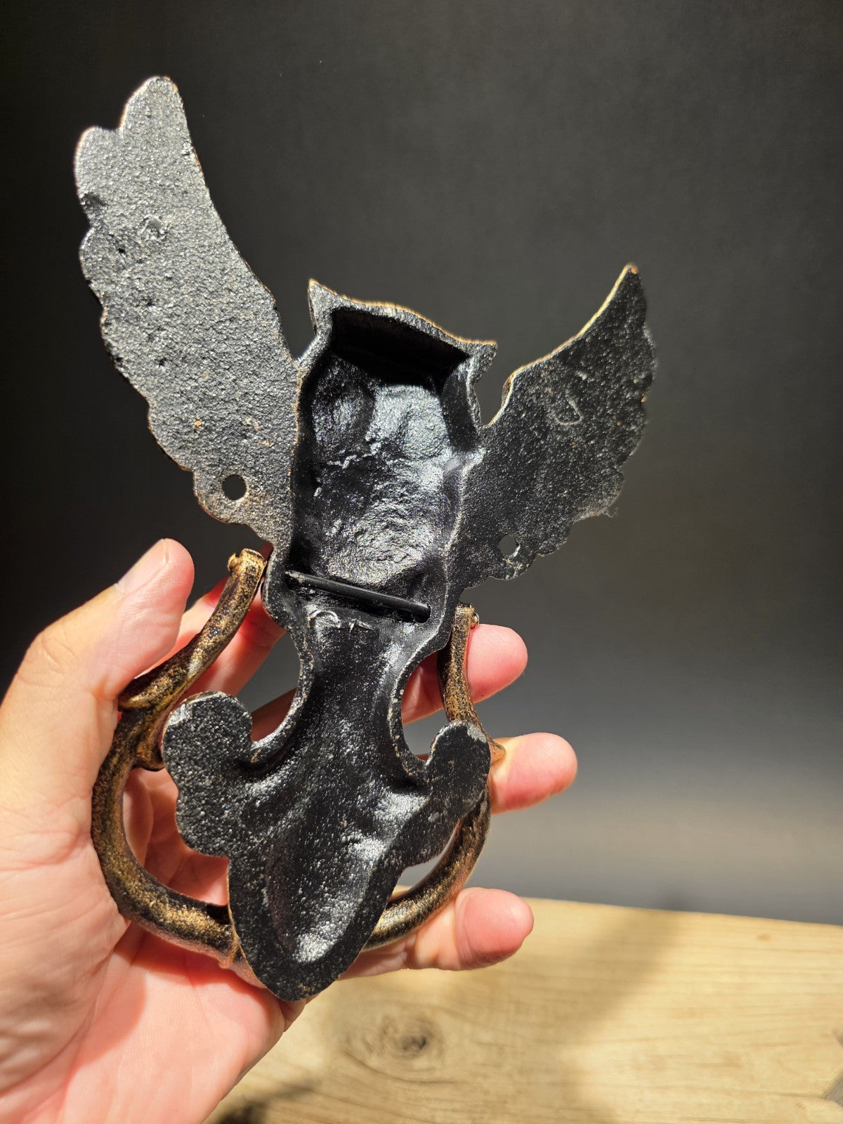 Antique Vintage Style Cast Iron Owl Door knocker