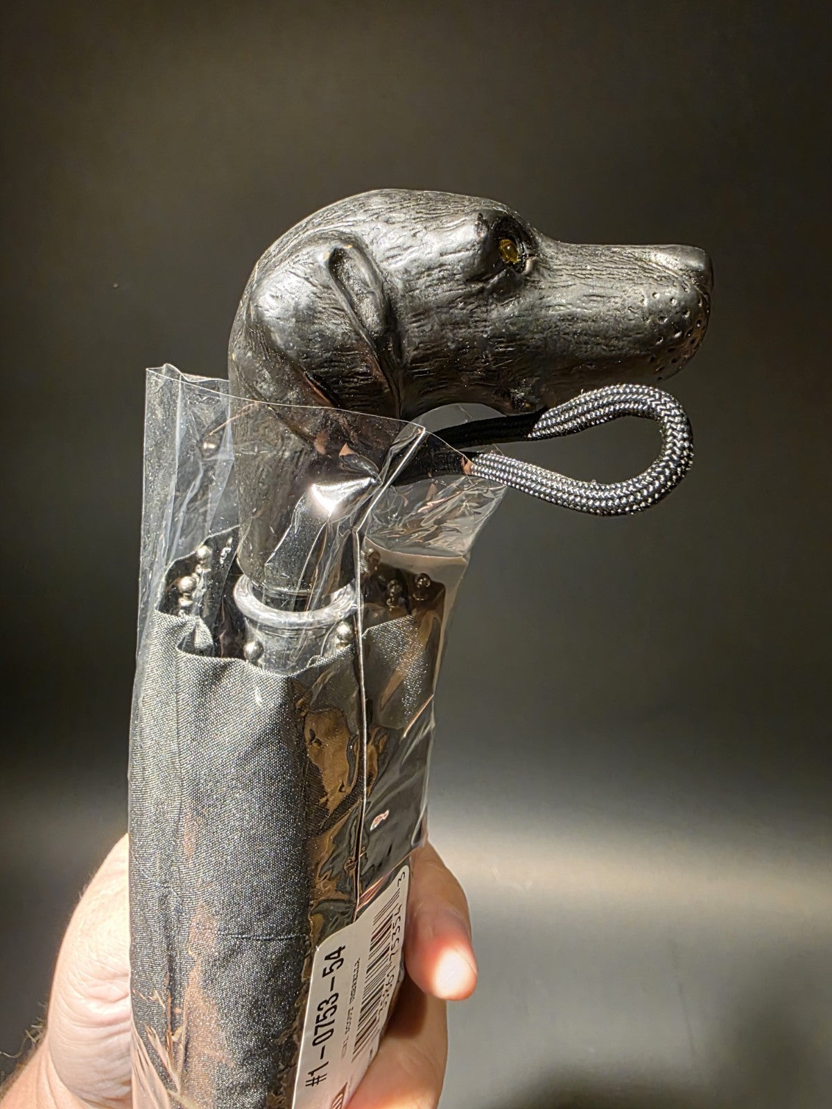11 1/2" Black Lab Dog Head Umbrella