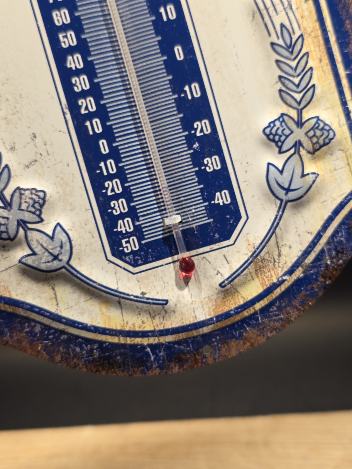 17.5 "Pabst Blue Ribbon Beer Thermometer  Vintage Style Metal Advertising Sign