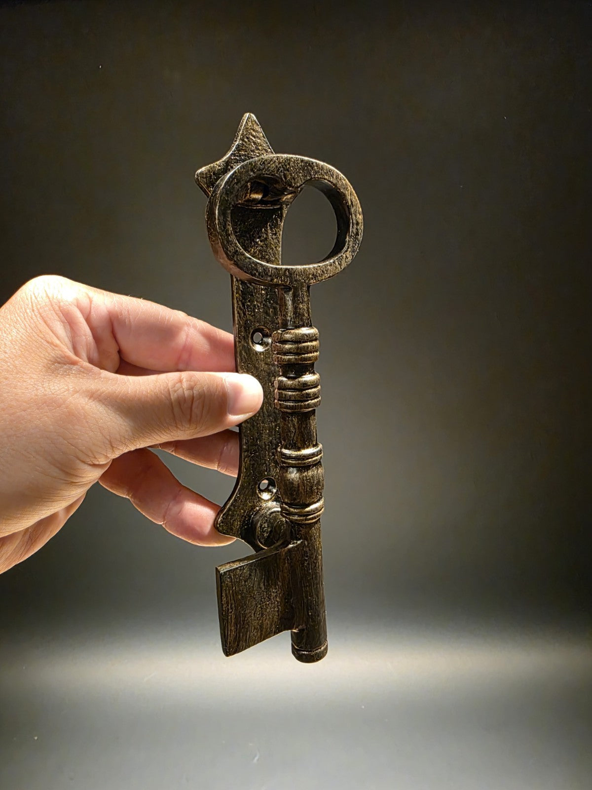 Antique Brass Vintage Style Cast Iron Key Door Knocker
