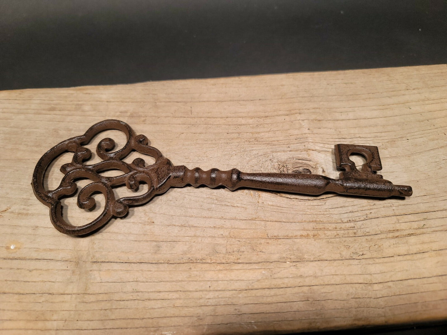 Antique Vintage Style Cast Iron Large Ornate Skeleton Key 