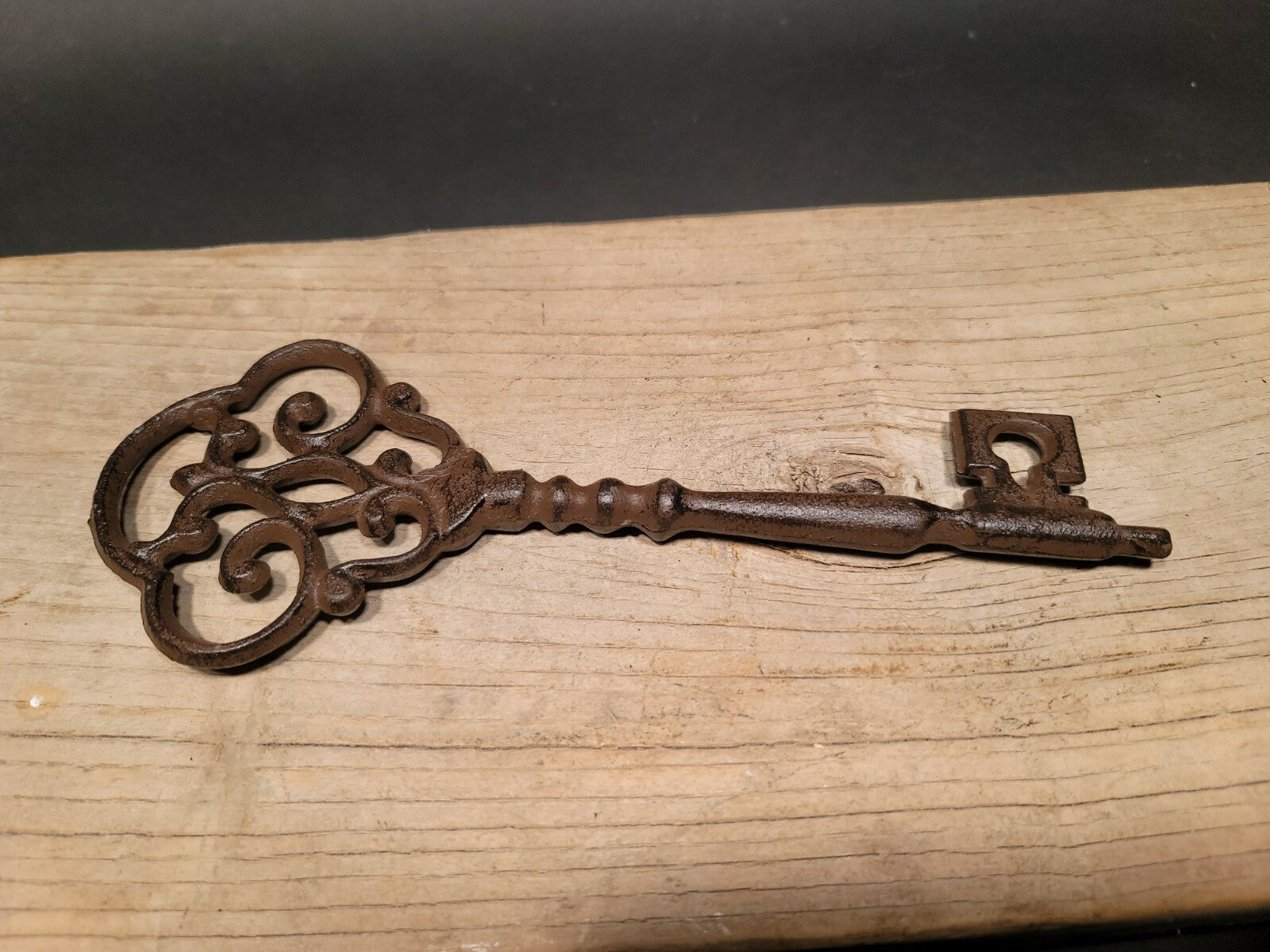 Antique Vintage Style Cast Iron Large Ornate Skeleton Key 