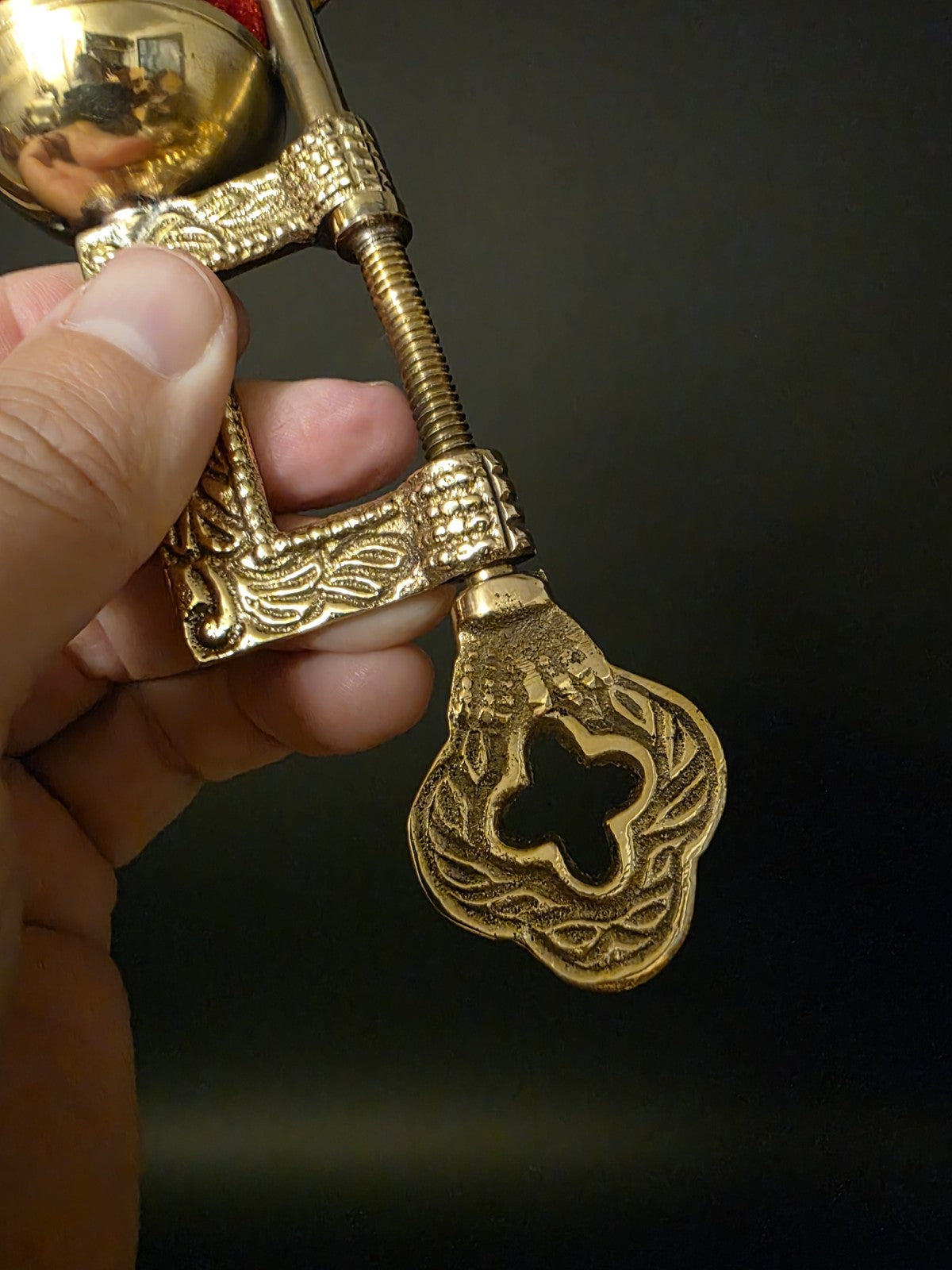 6" Brass Eagle Sewing Clamp Pin Cushion