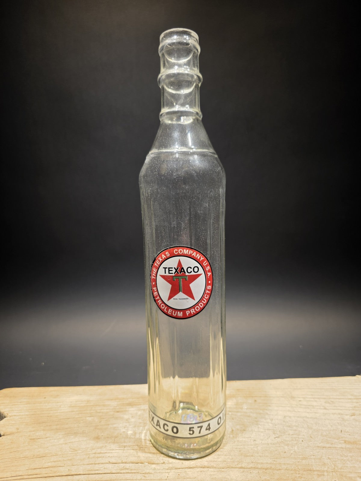Vintage Style Glass Texaco Fire Chief Oil Bottle