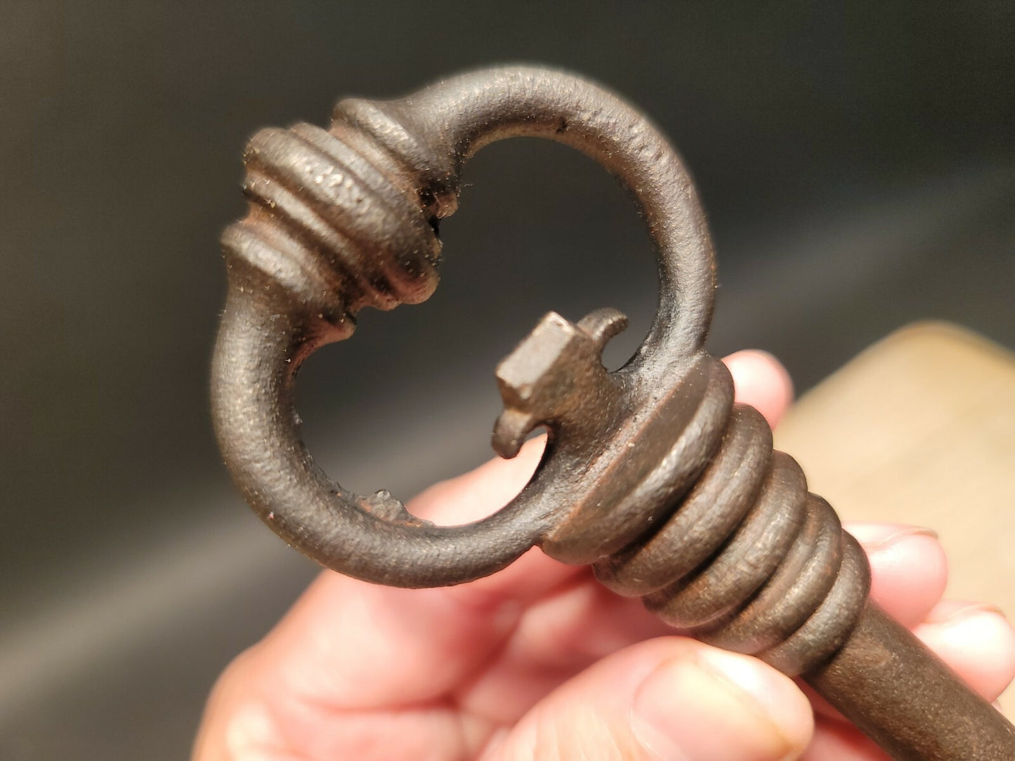6 1/8" Antique Style Iron Large Skeleton Key