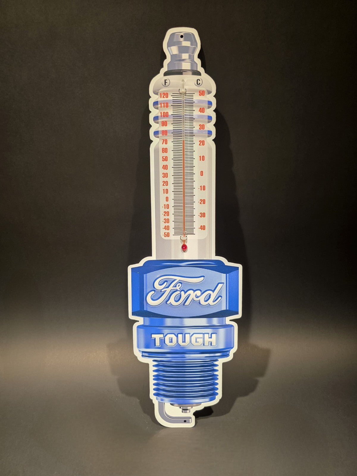 17 1/2 " Metal Vintage Style Ford Thermometer Sign