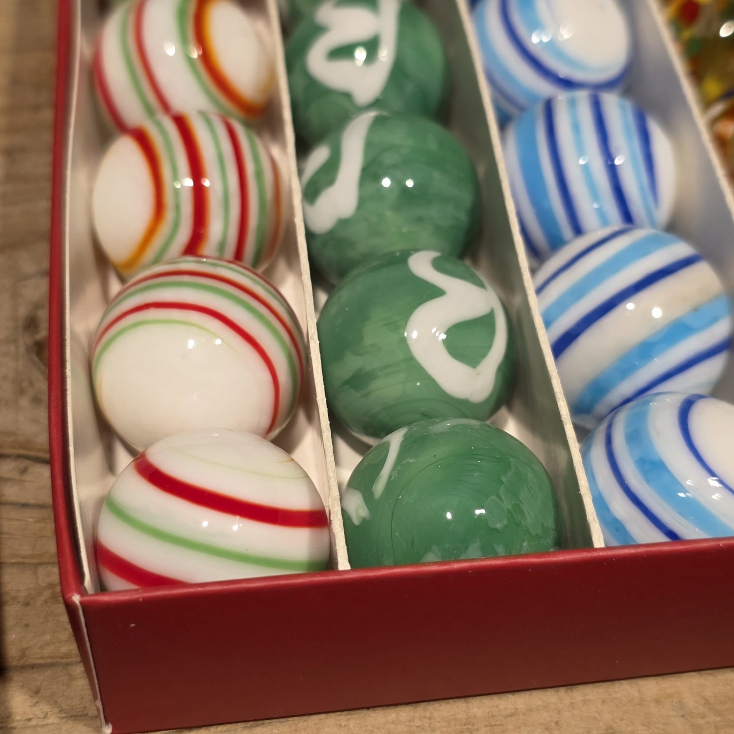 Akro Agates Vintage Style Box Set of Marbles