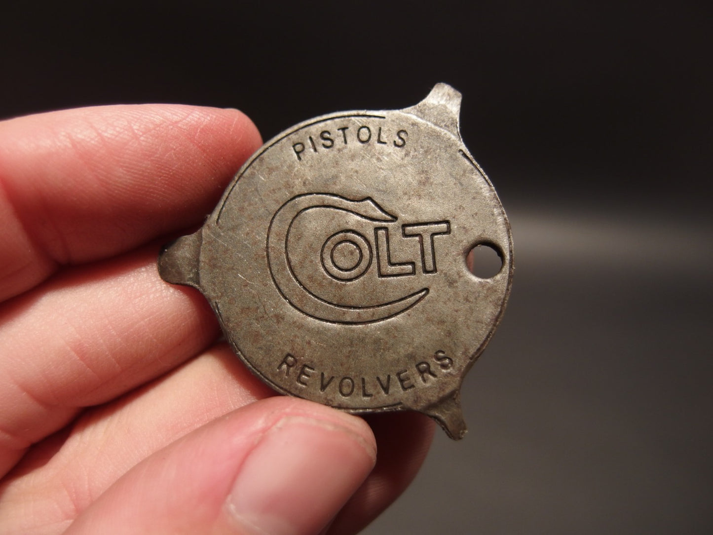 Antique Vintage Style Colt Firearms Screw Driver Key chain
