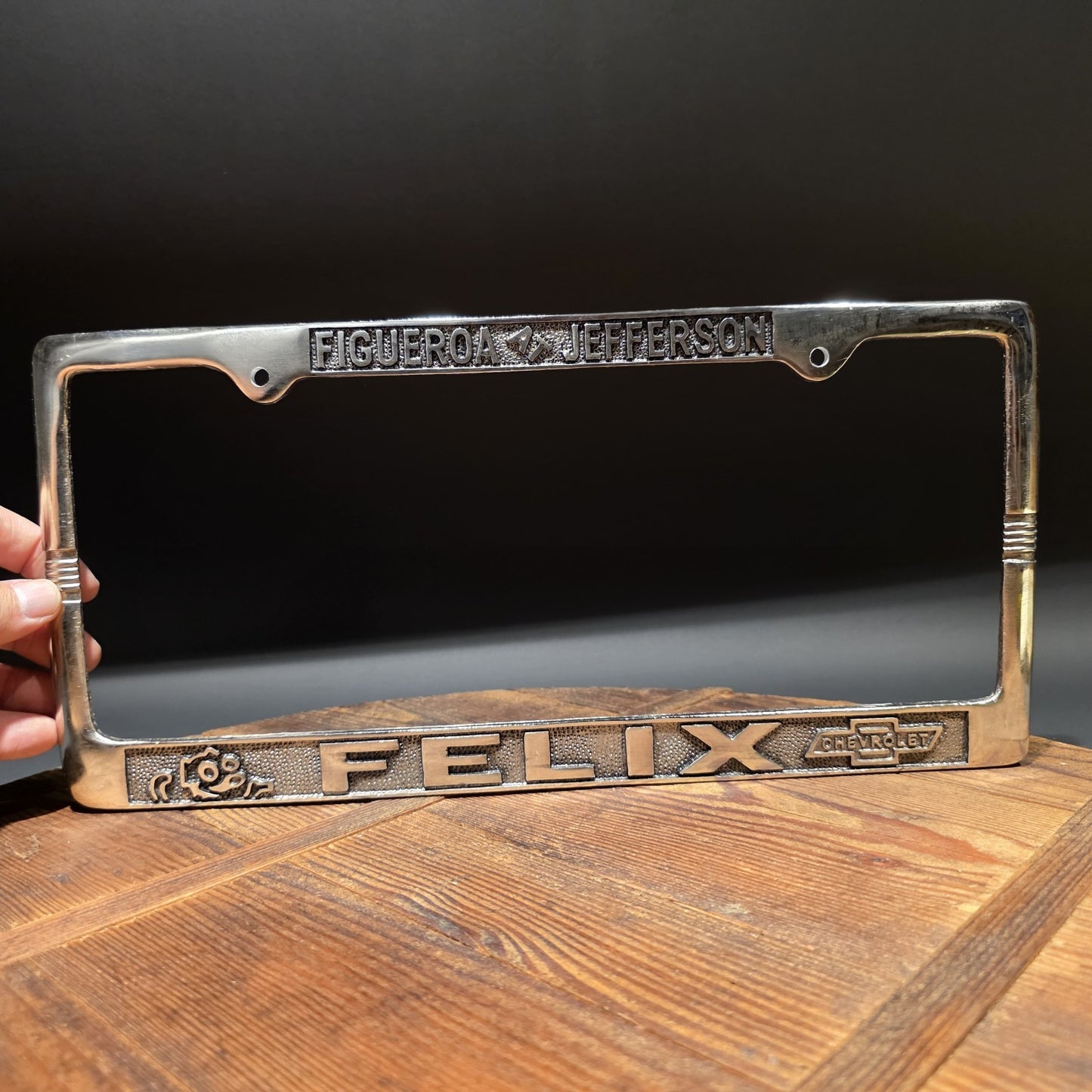 Felix Chevrolet License Plate Frame – Figueroa Jefferson Los Angeles