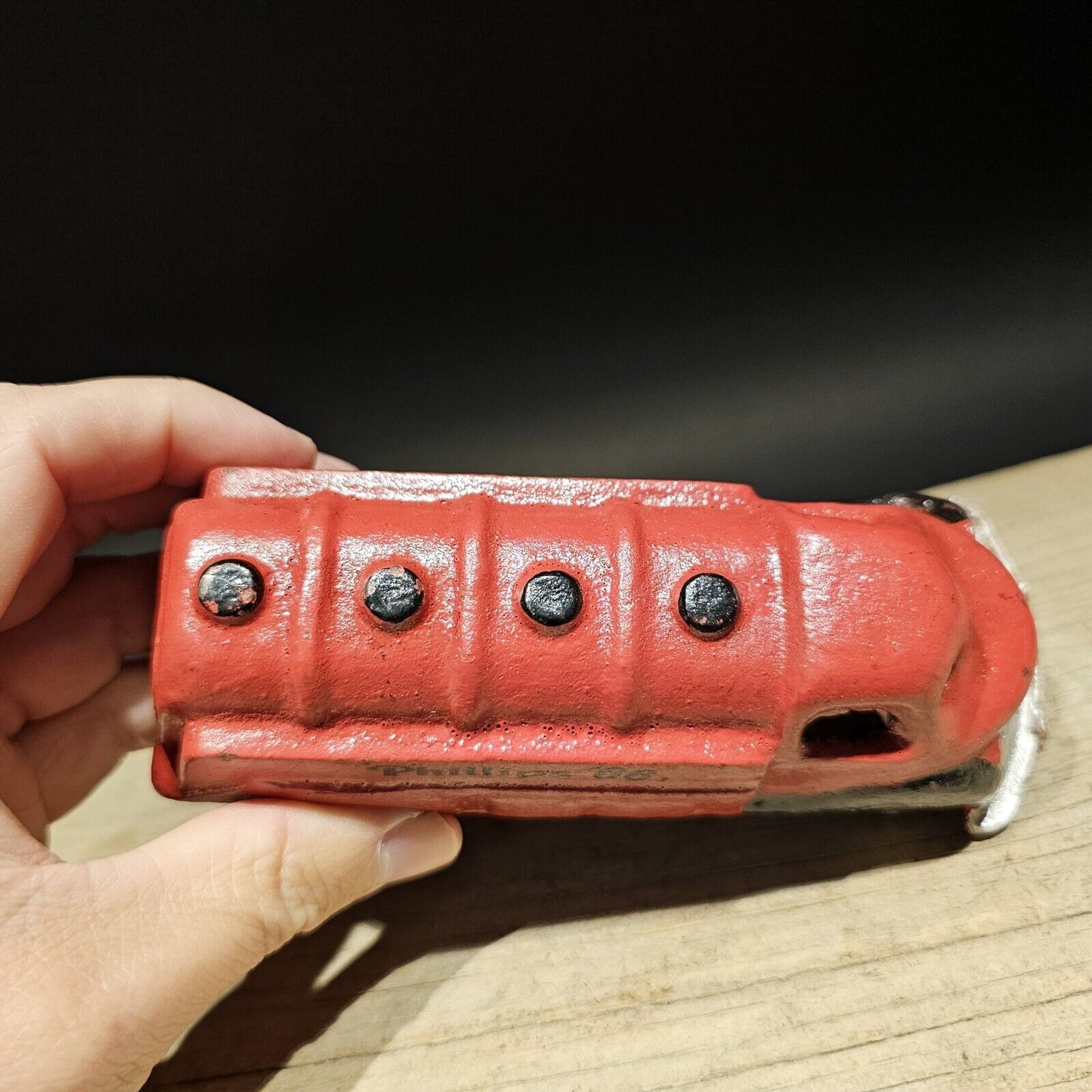 Vintage Style Red Cast Iron Toy Phillips 66 Car Delivery Van