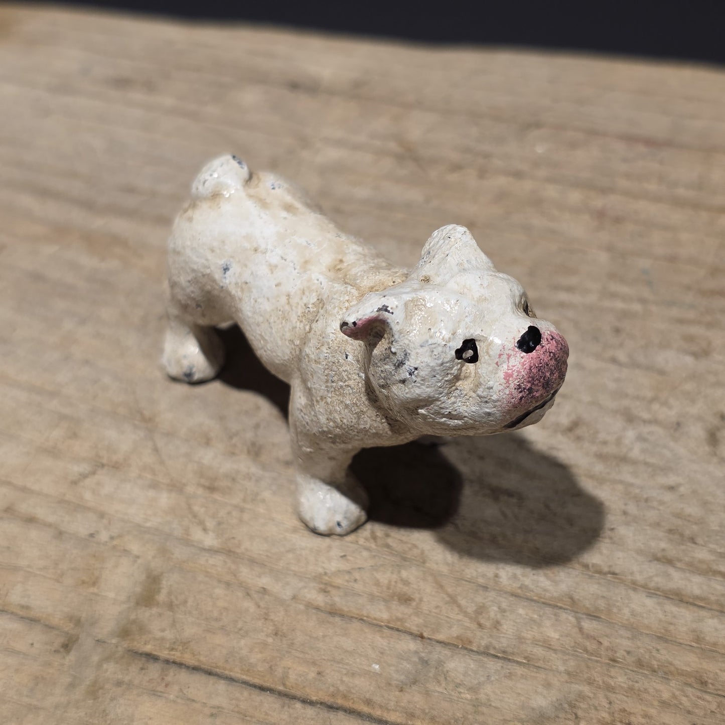 Cast Iron Bulldog Dog Figurine – Vintage Style Miniature Animal Figure