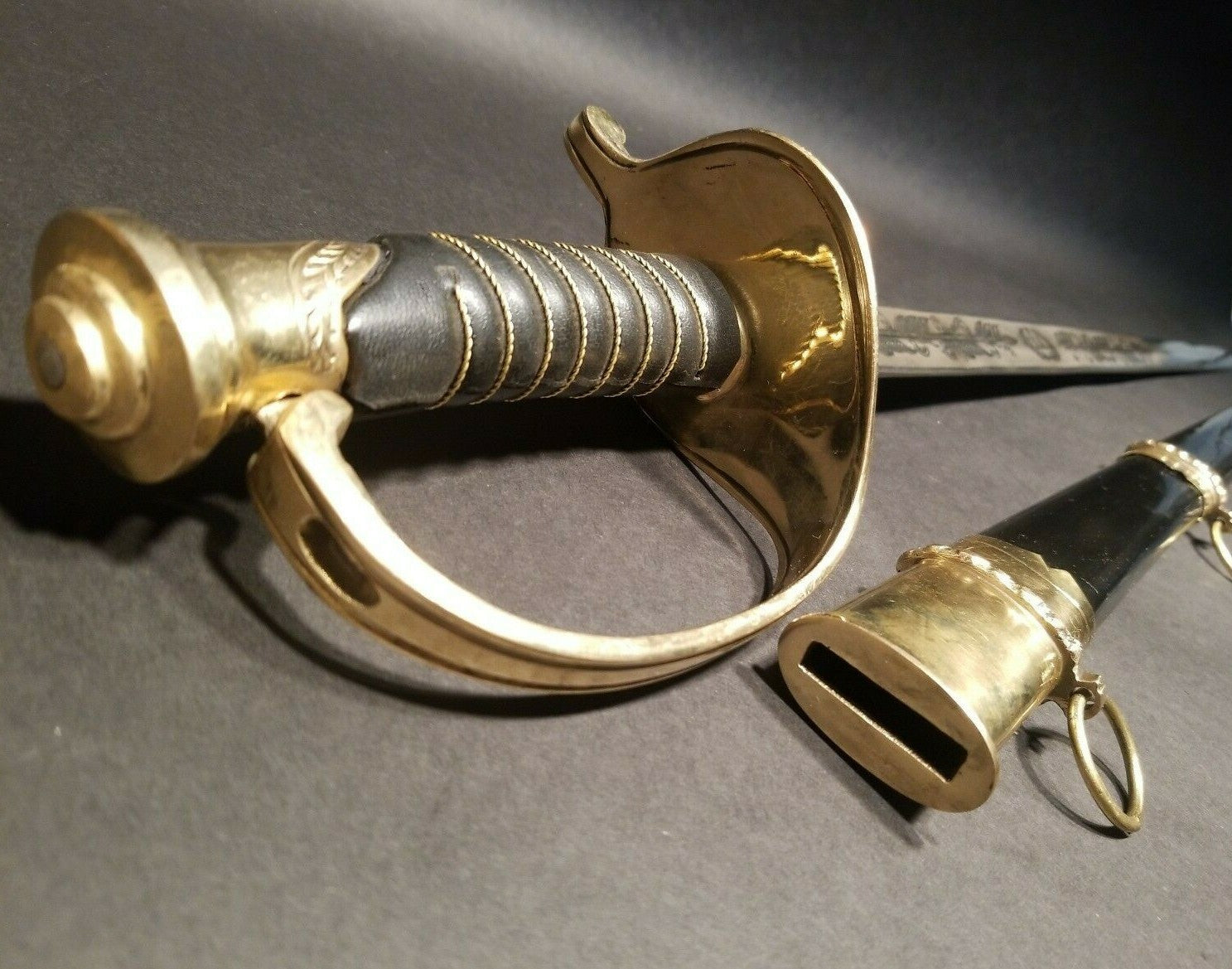 Antique Style Fayetteville Armory Civil War Officers Confederate CS Sword 