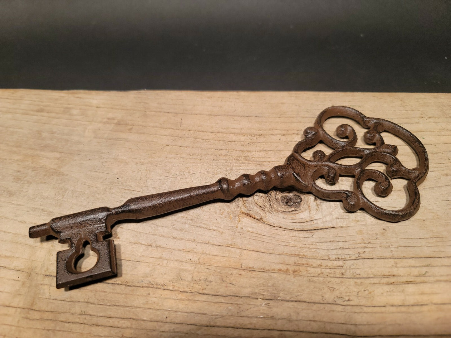 Antique Vintage Style Cast Iron Large Ornate Skeleton Key 
