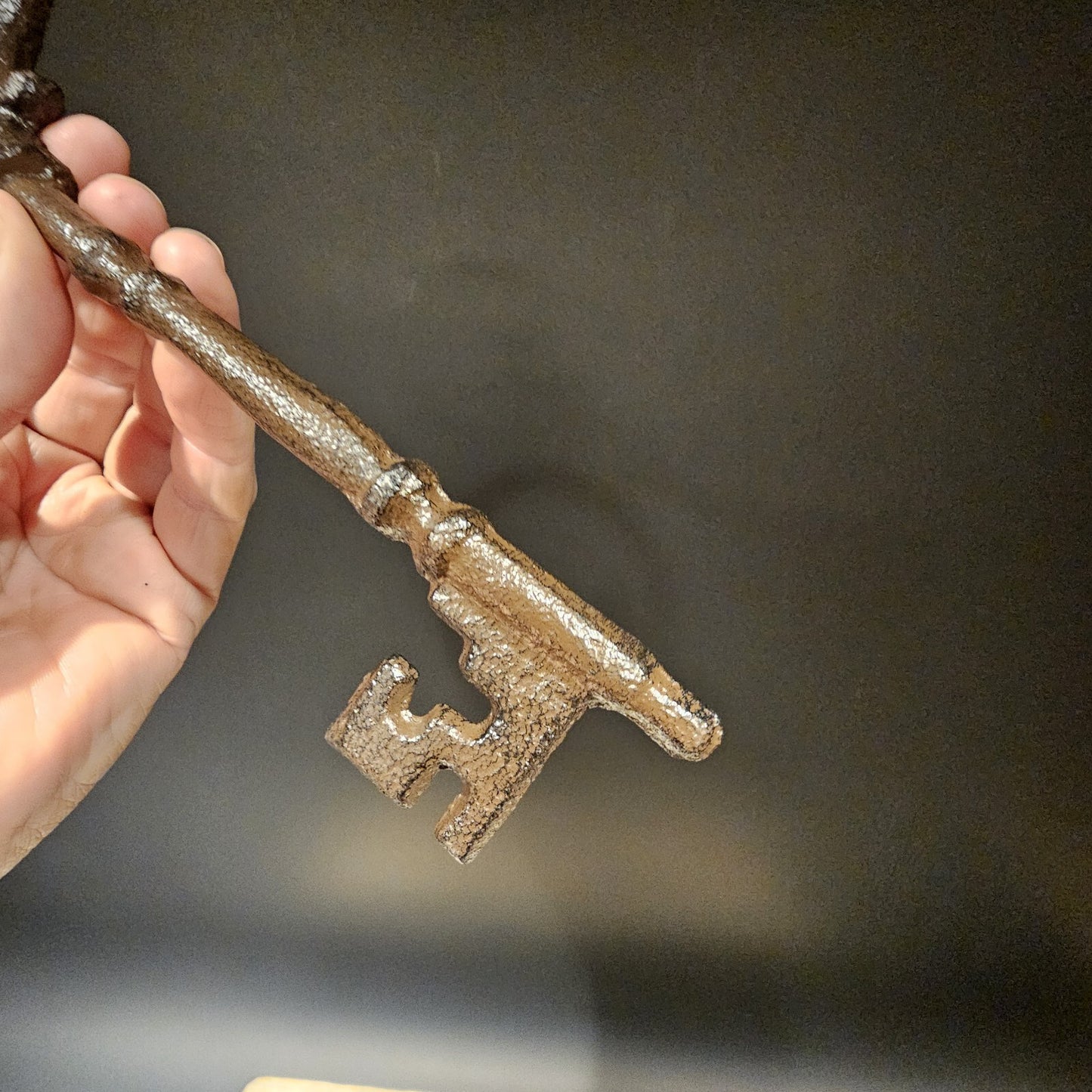 Antique Vintage Style Cast Iron Large Ornate Skeleton Key 