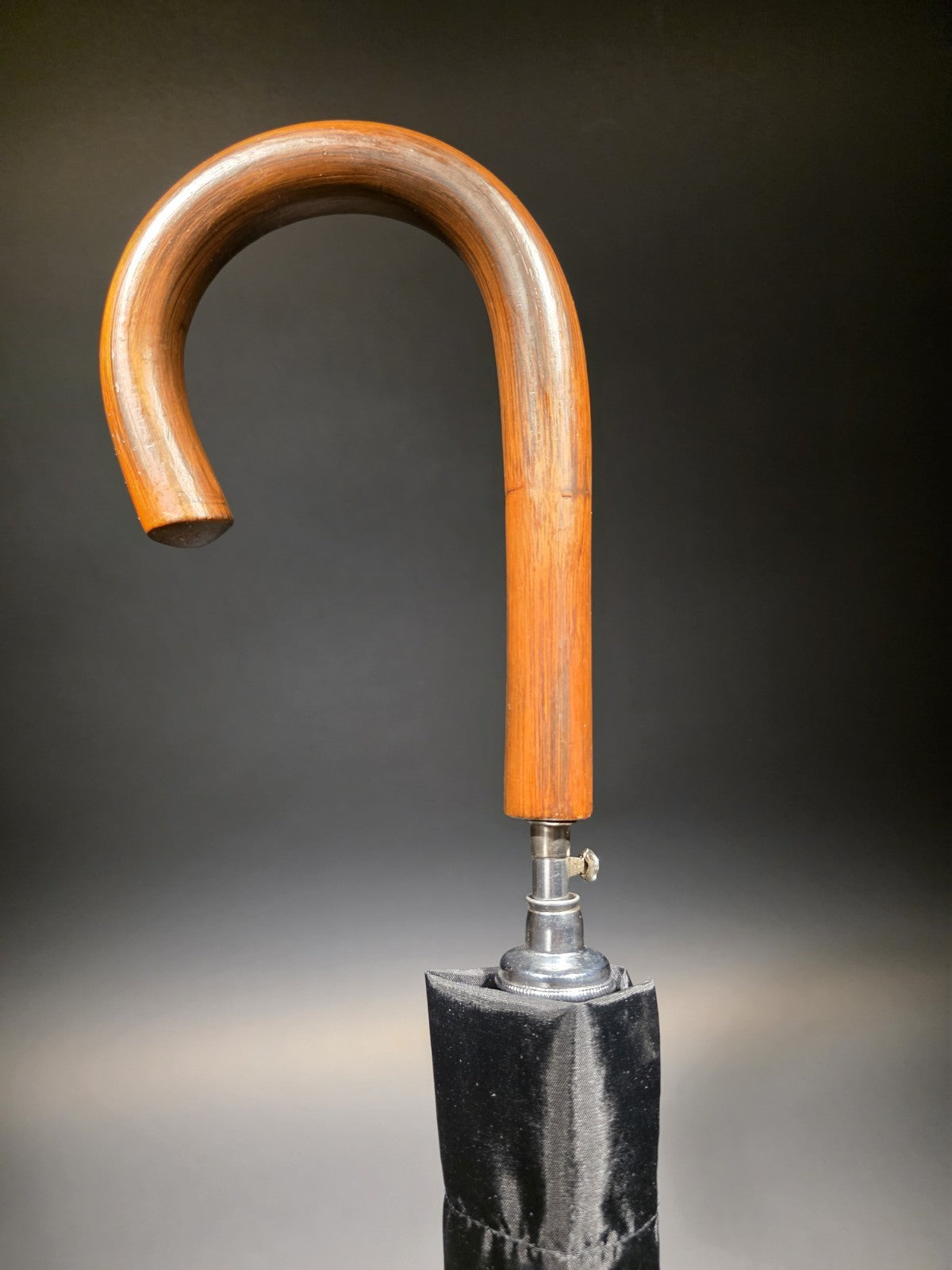 36" Antique Style Wood Crook Umbrella