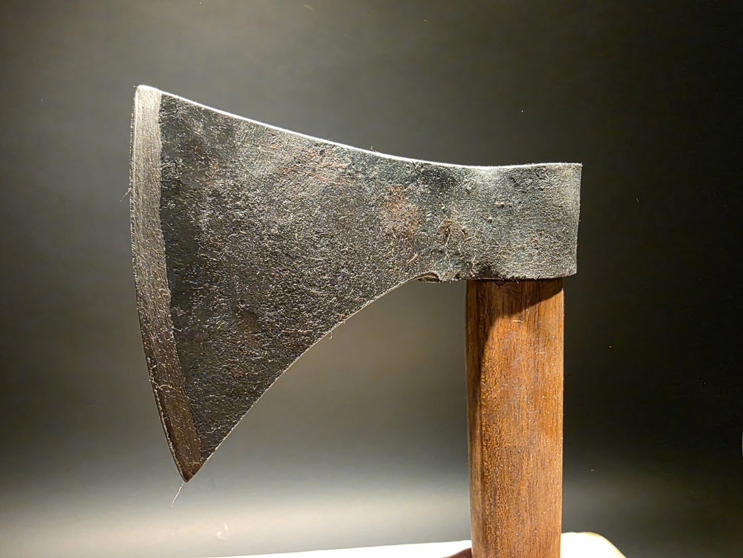 Vintage-Style Camp Axe with Wood Handle