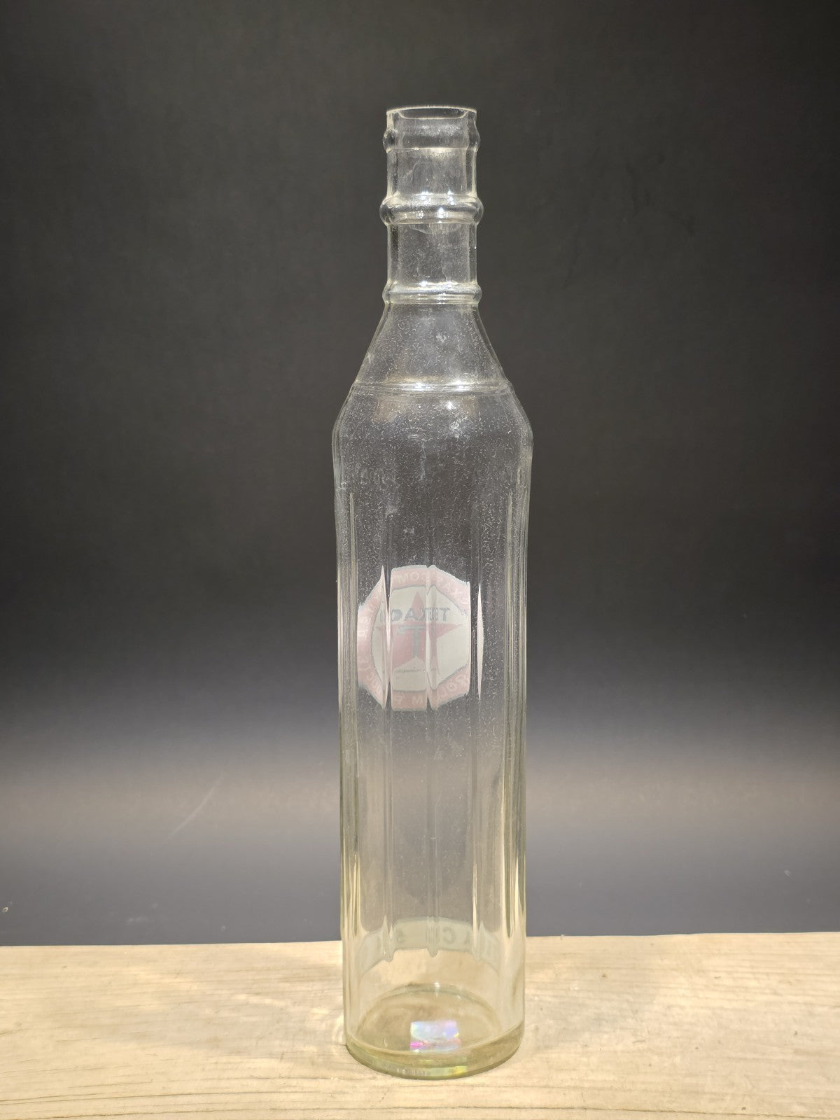 Vintage Style Glass Texaco Fire Chief Oil Bottle