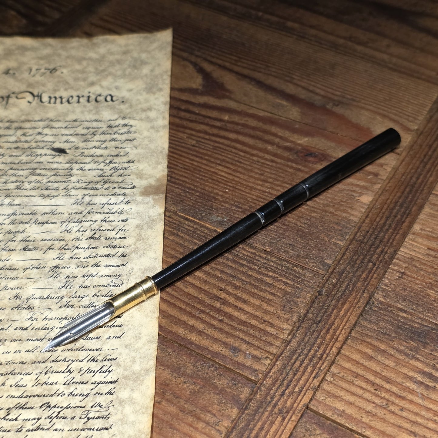 Black Bovine Horn Dip Pen – Antique Style Calligraphy Writing Pen