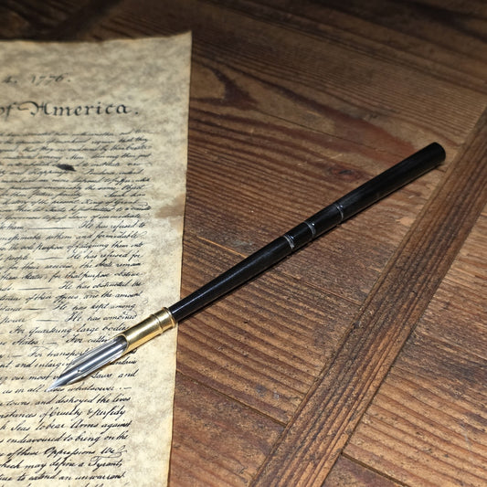 Black Bovine Horn Dip Pen – Antique Style Calligraphy Writing Pen