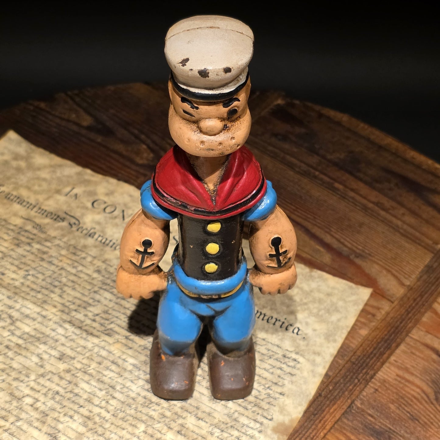Vintage Antique Style Cast Iron Saylor Coin Bank