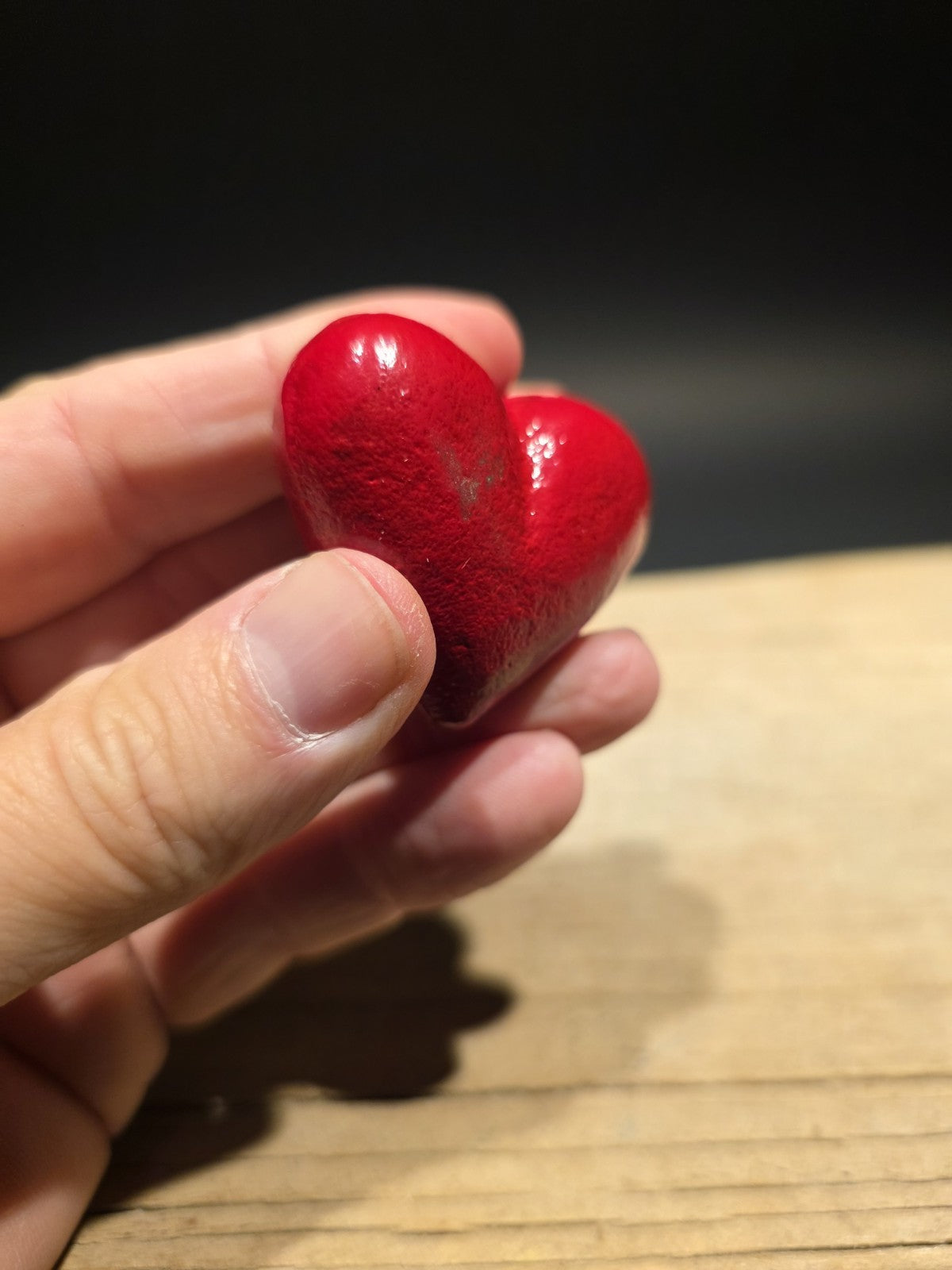 Vintage Style Cast Iron Red Heart