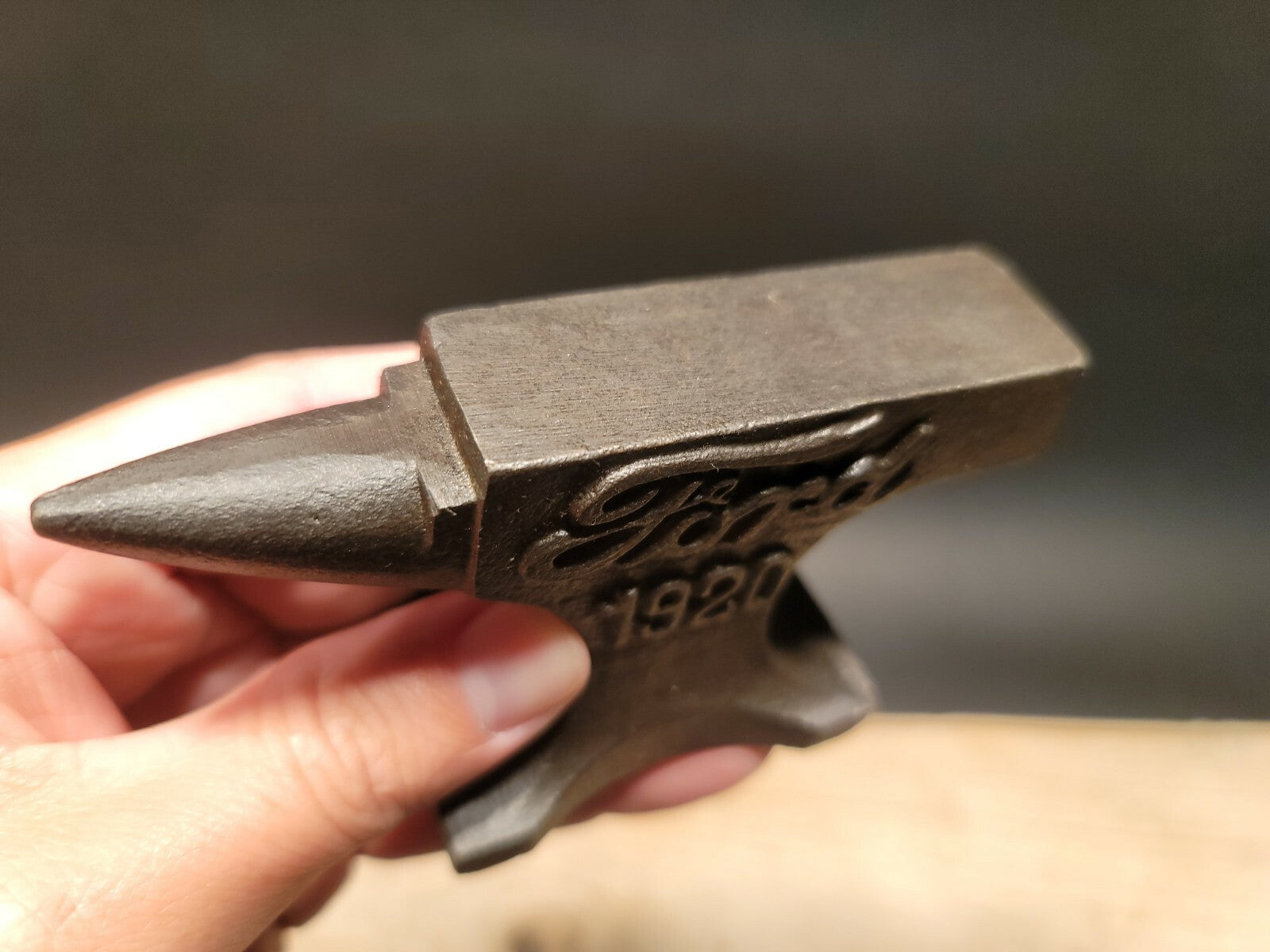 Vintage Antique Style Cast Iron Ford Miniature Anvil