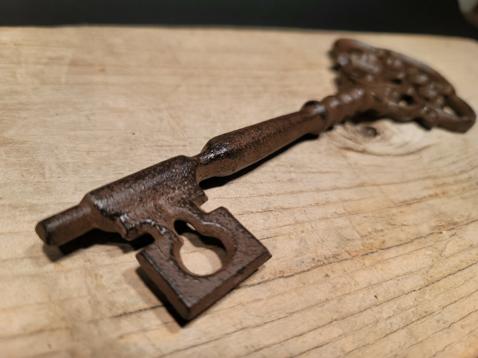 Antique Vintage Style Cast Iron Large Ornate Skeleton Key 