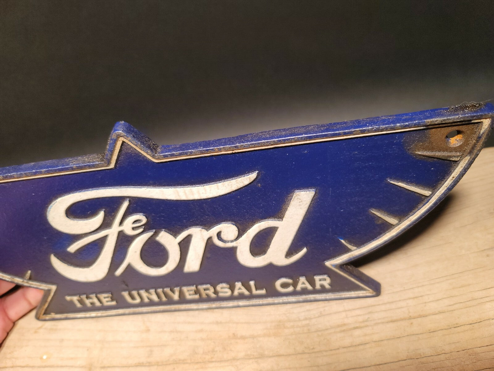 Antique Vintage Style Cast Iron Ford Car Sign Plaque