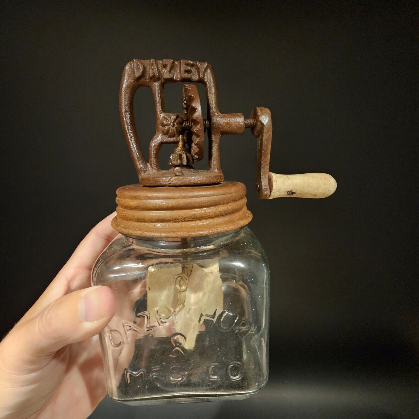 #10 Antique Vintage Style Dazey Butter Churn