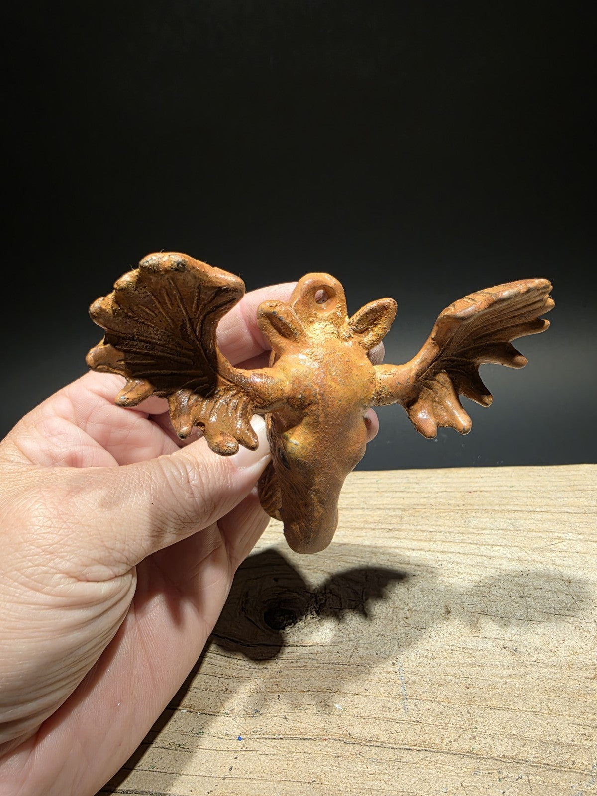 Antique Vintage Style Cast Iron Moose Head Bar Bottle Opener