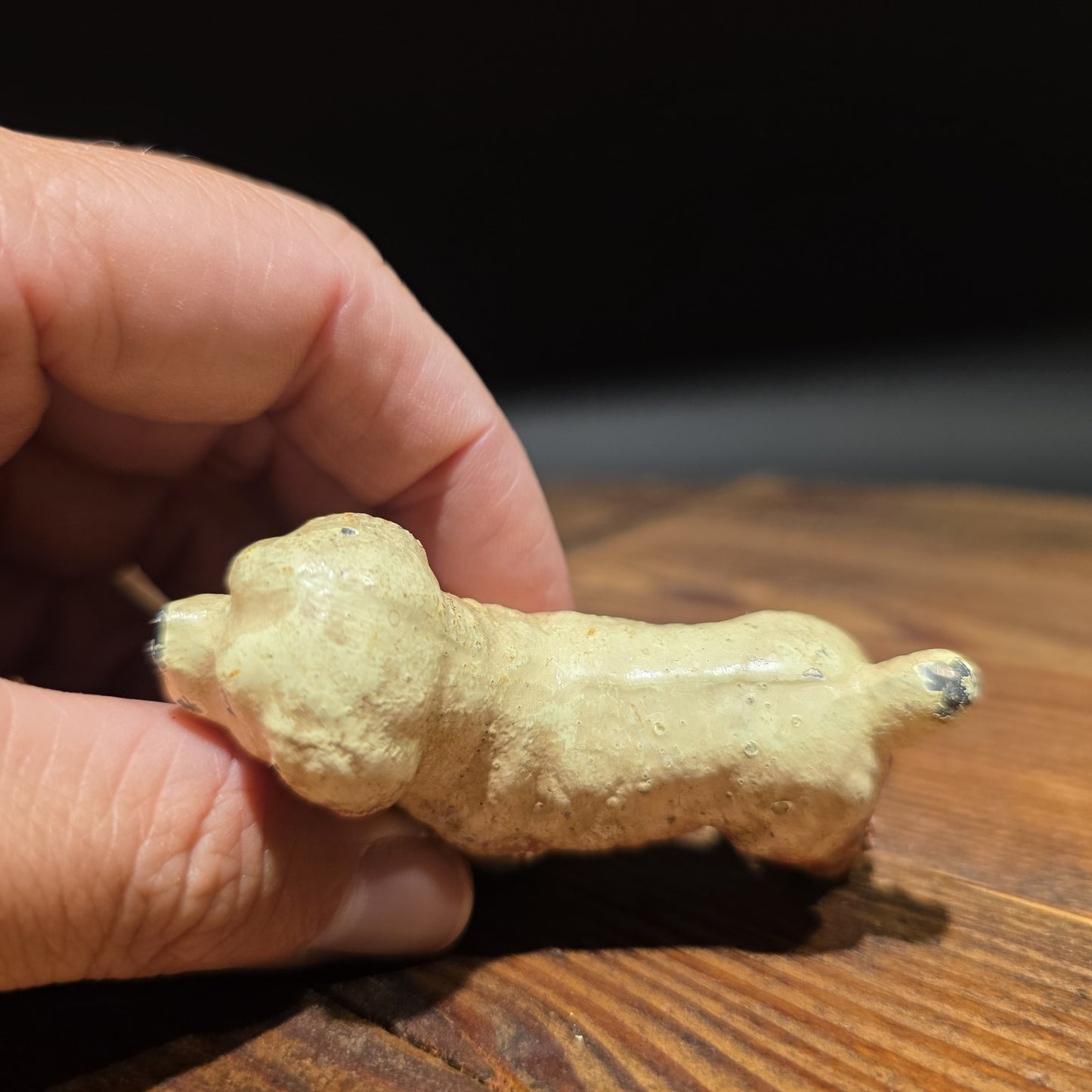 Cast Iron Golden Retriever Dog Figurine – Vintage Style Miniature Animal Figure