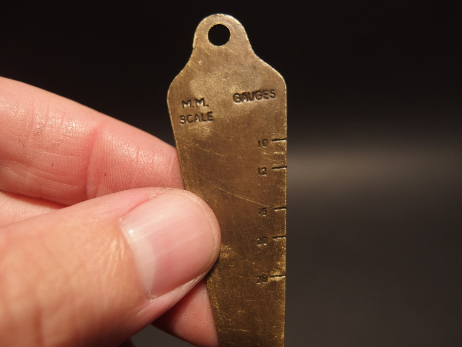 Antique Vintage Style Colt Firearms Gunsmith Bore Gage Key chain