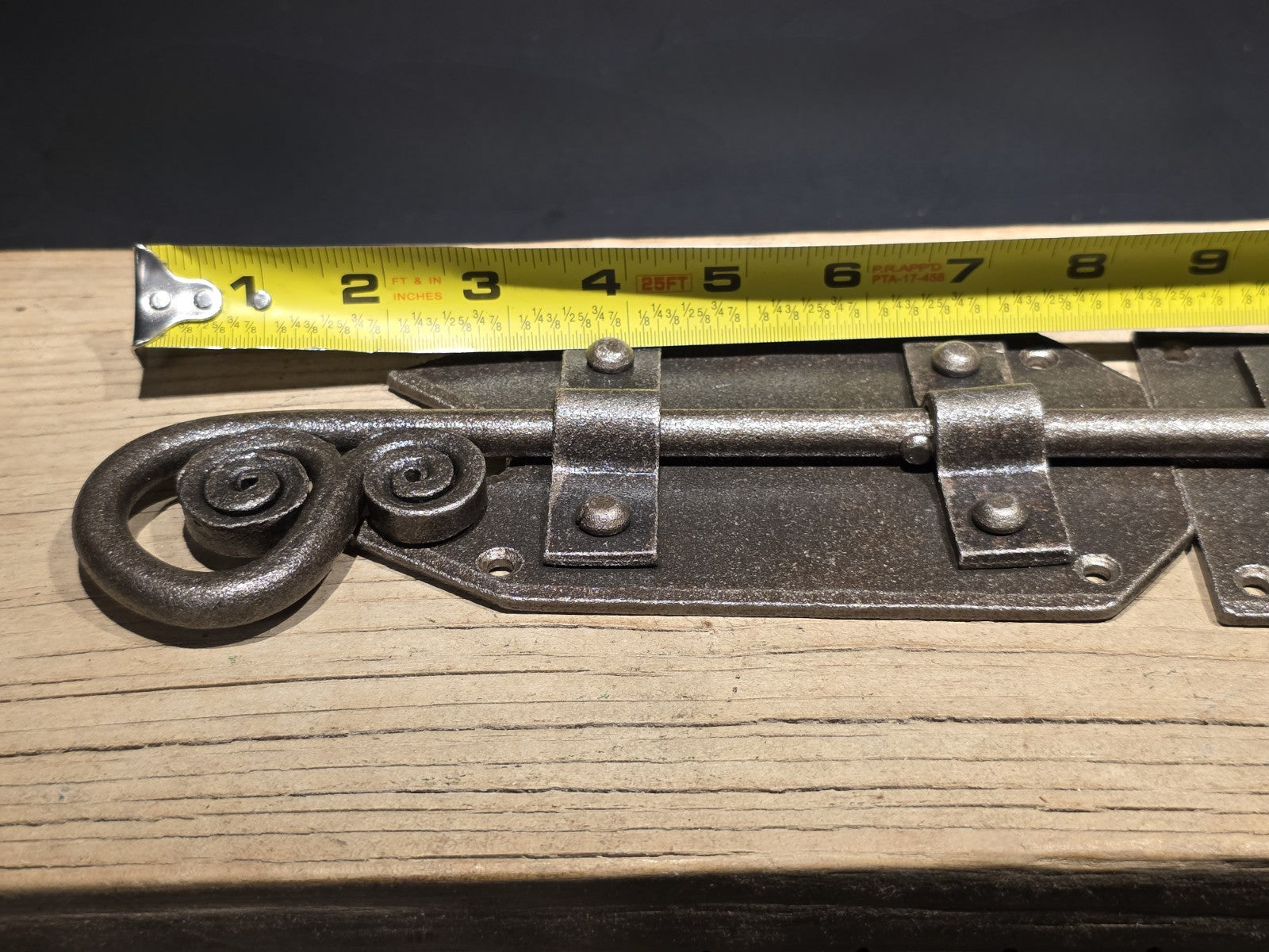 Antique Style Pennsylvania German  Slide Latch Hand Forged Primitive Iron