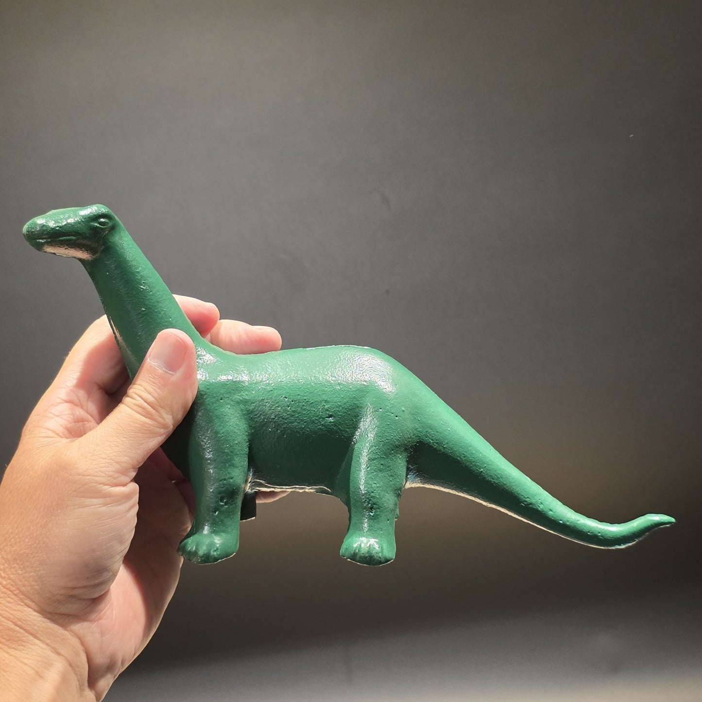 Antique Style Cast Iron Brontosaurus Dinosaur Coin Bank