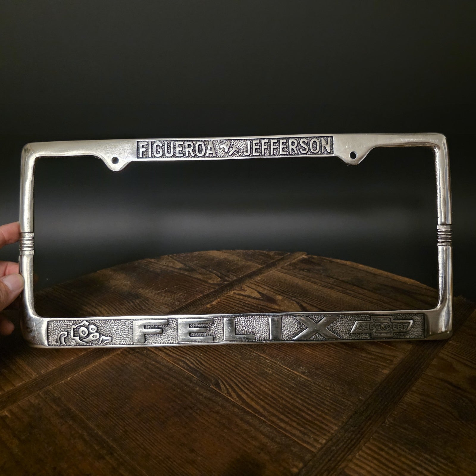 Felix Chevrolet License Plate Frame – Figueroa Jefferson Los Angeles