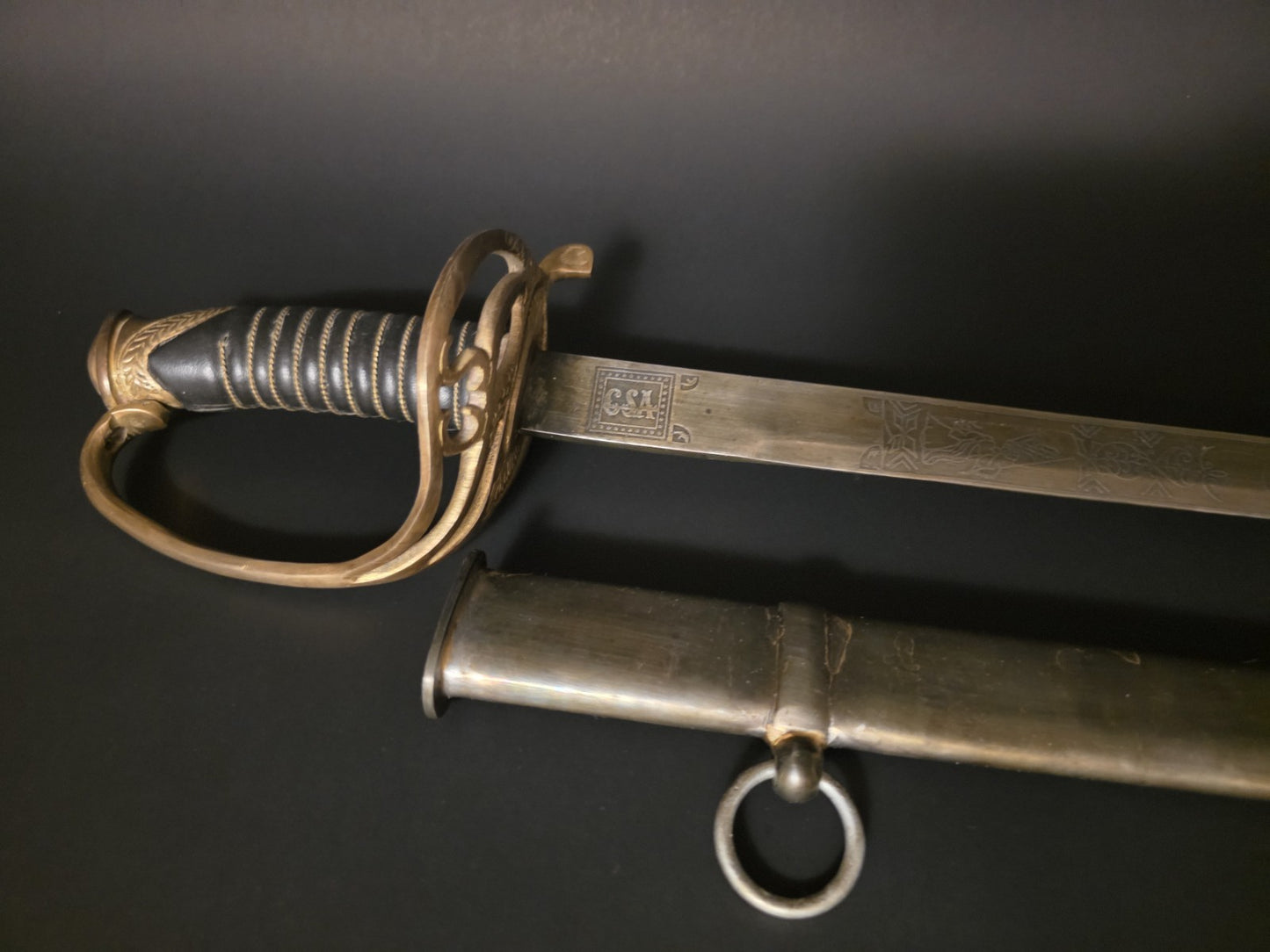 40" Antique-Style 1850 Confederate Civil War Sword