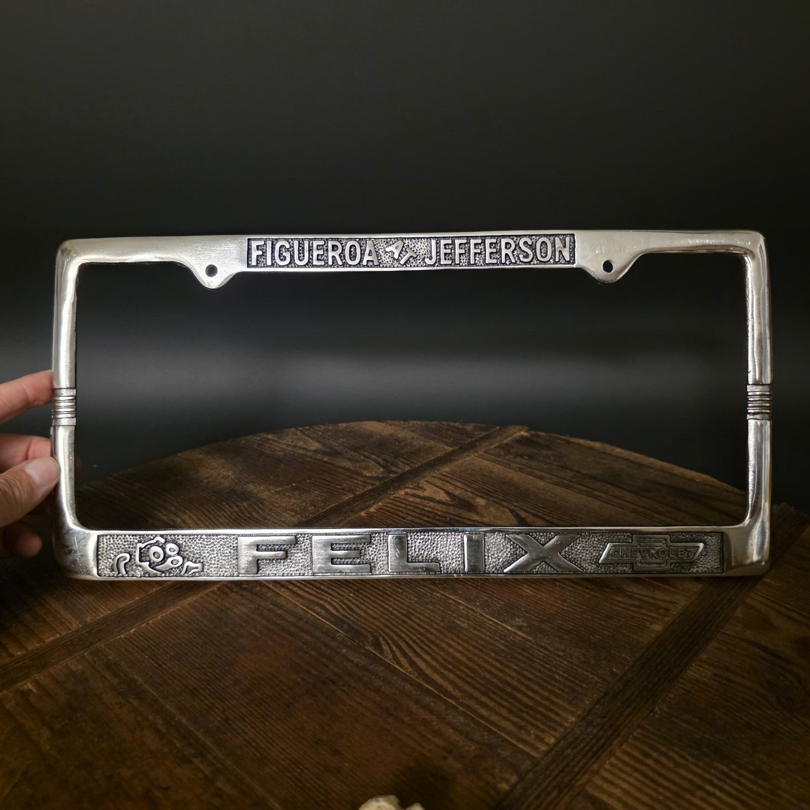 Felix Chevrolet License Plate Frame – Figueroa Jefferson Los Angeles