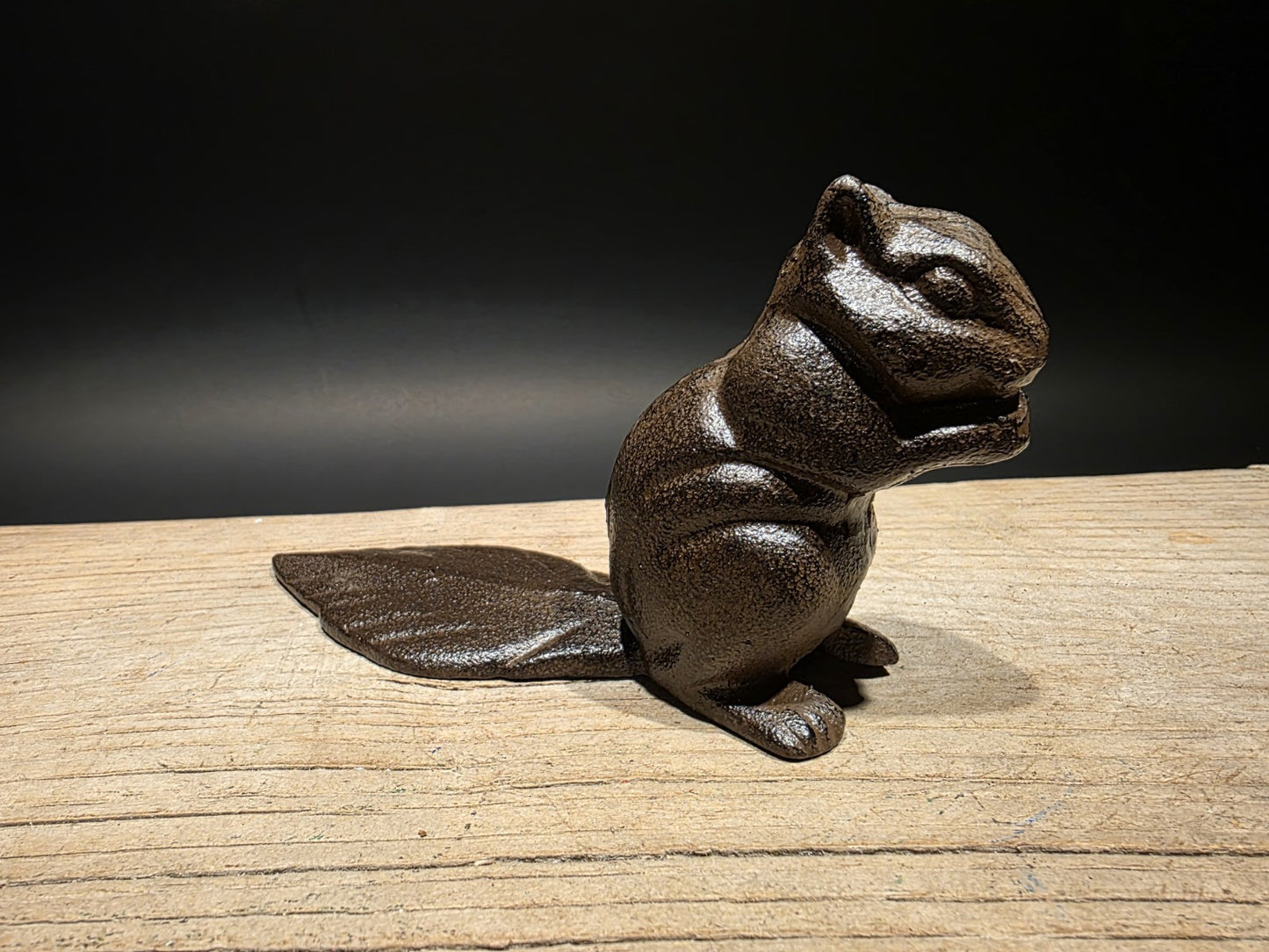 Antique Vintage Style Cast Iron Squirrel Door Stop Wedge