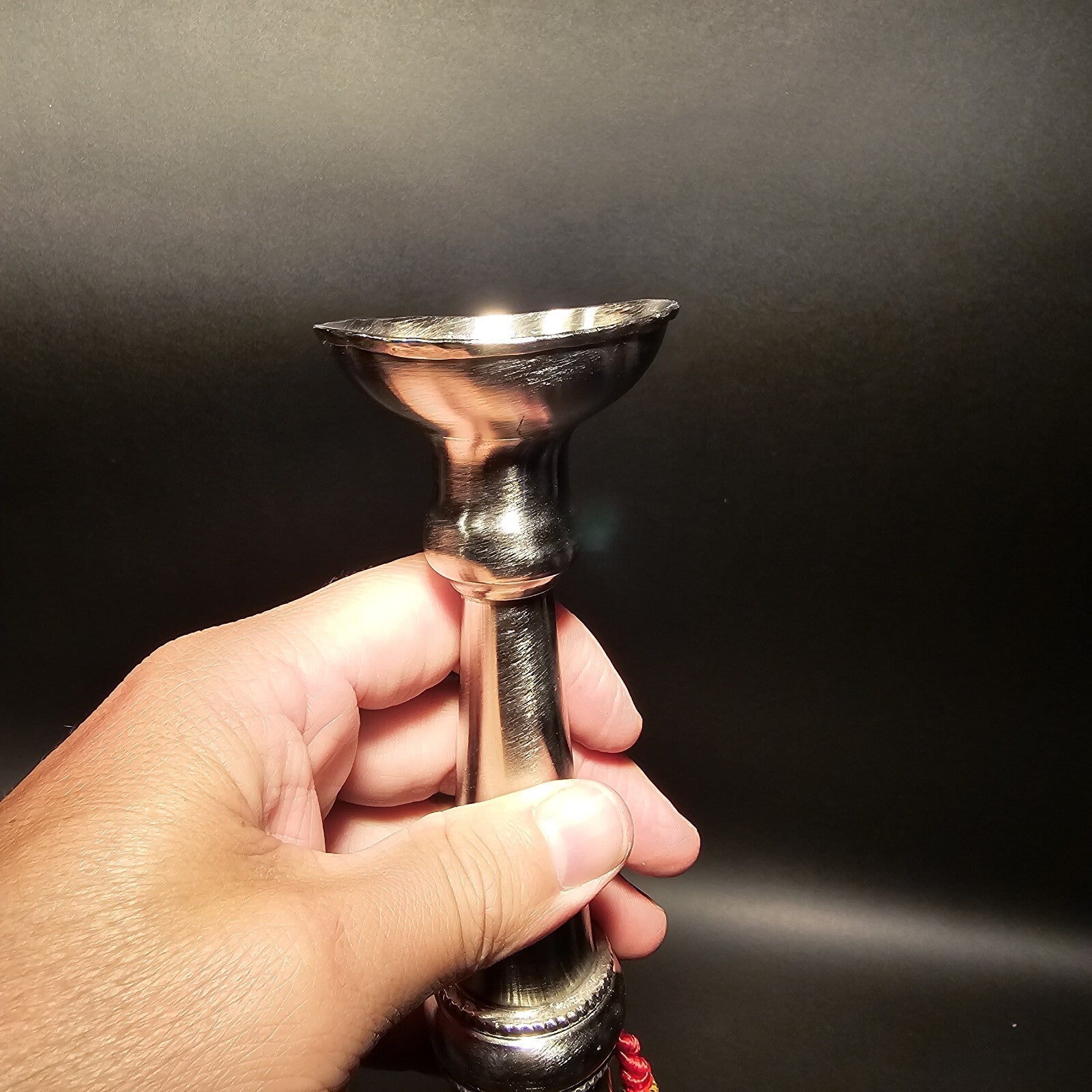 16 1/2" Antique Style Silver Fireman Presentation Speaking Trumpet