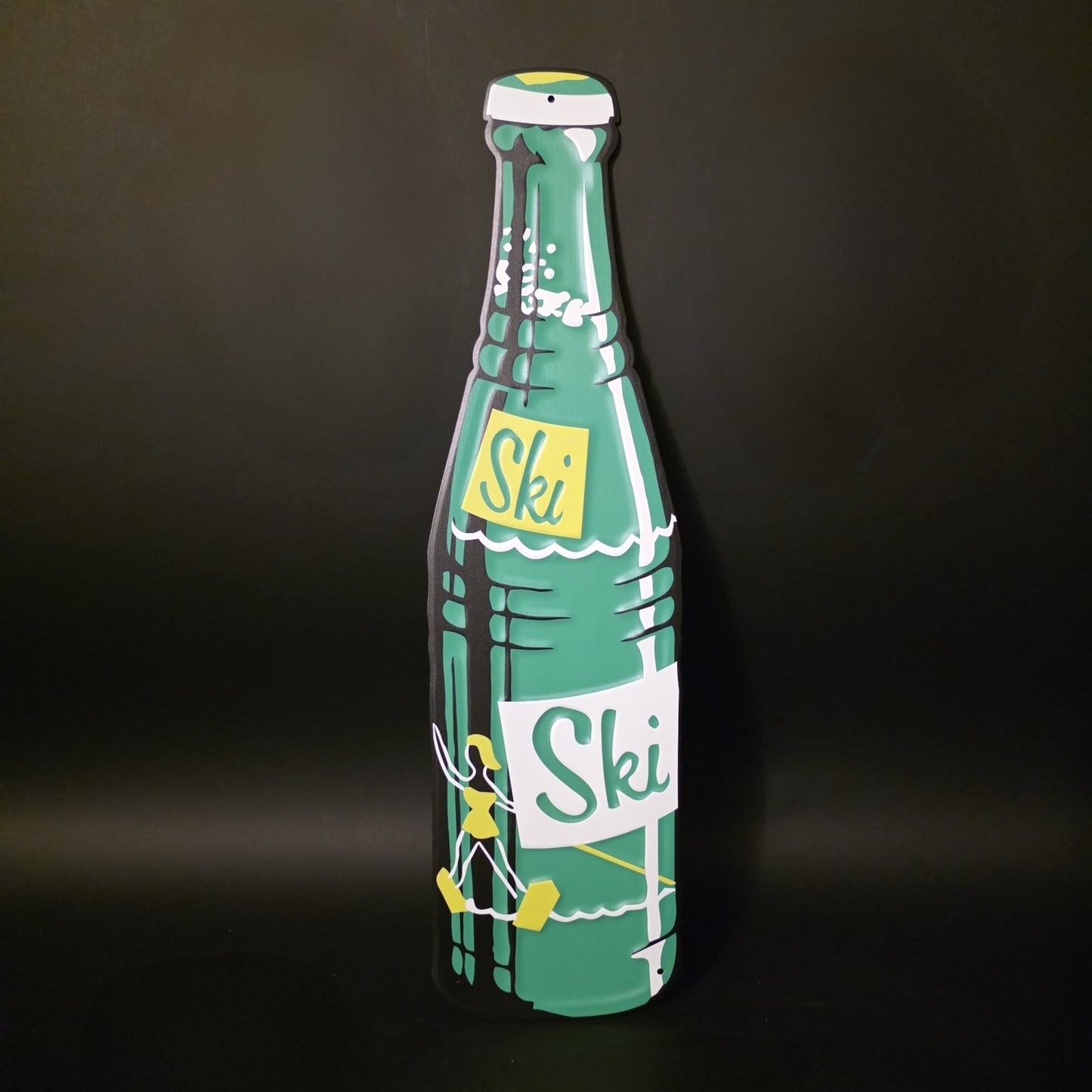 22" Vintage Style Ski Soda Advertising Metal Wall Sign