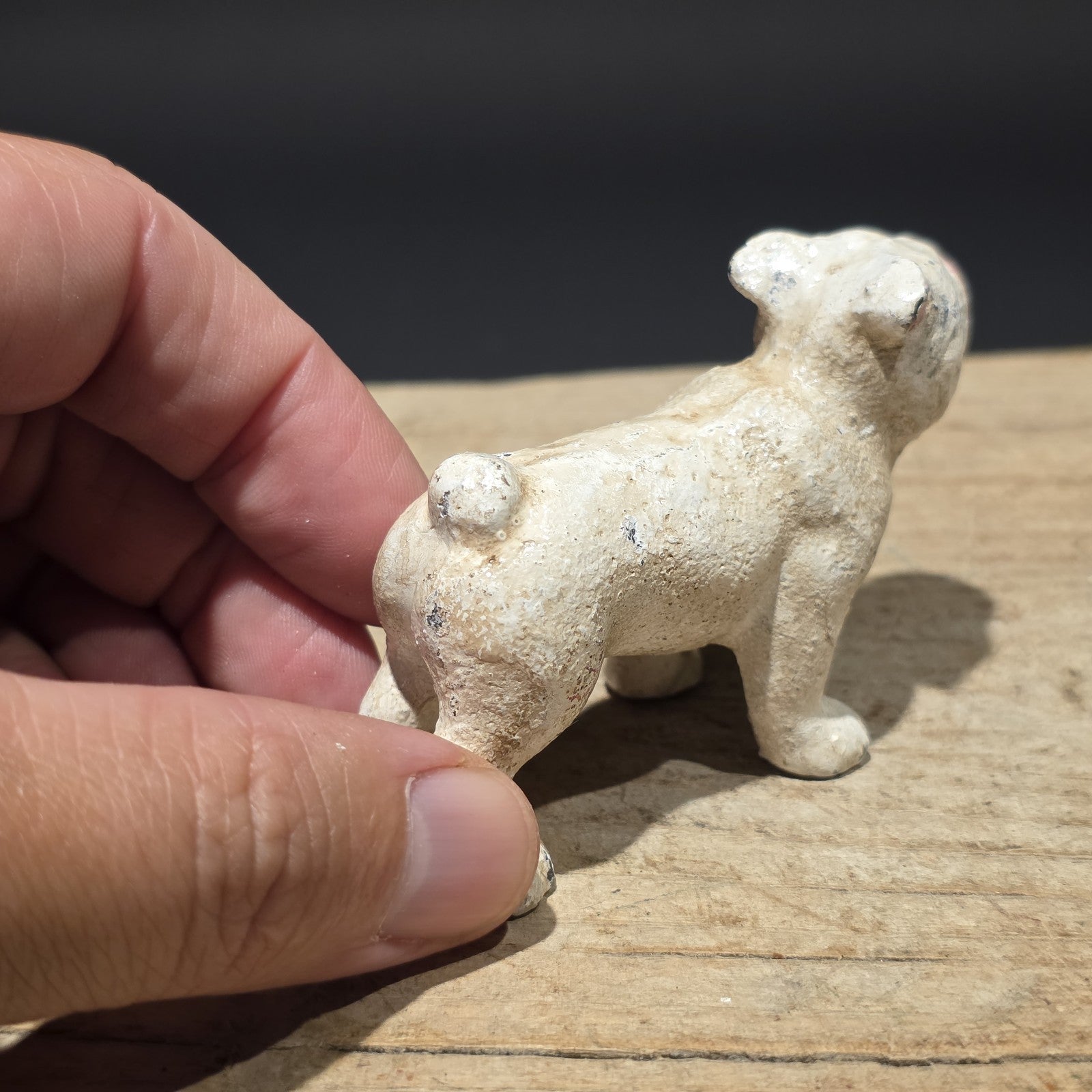 Cast Iron Bulldog Dog Figurine – Vintage Style Miniature Animal Figure