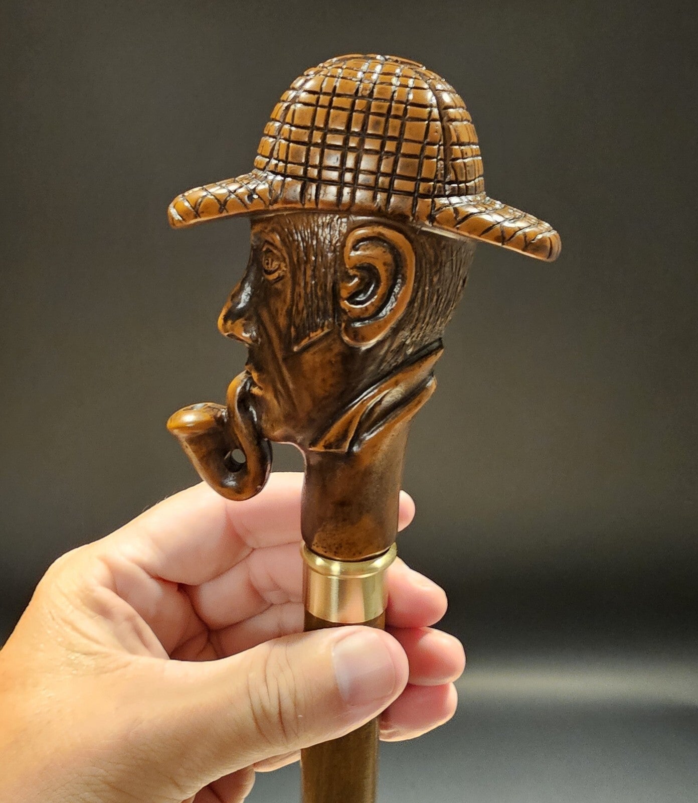 36" Antique Style Pipe Man Walking Stick Cane