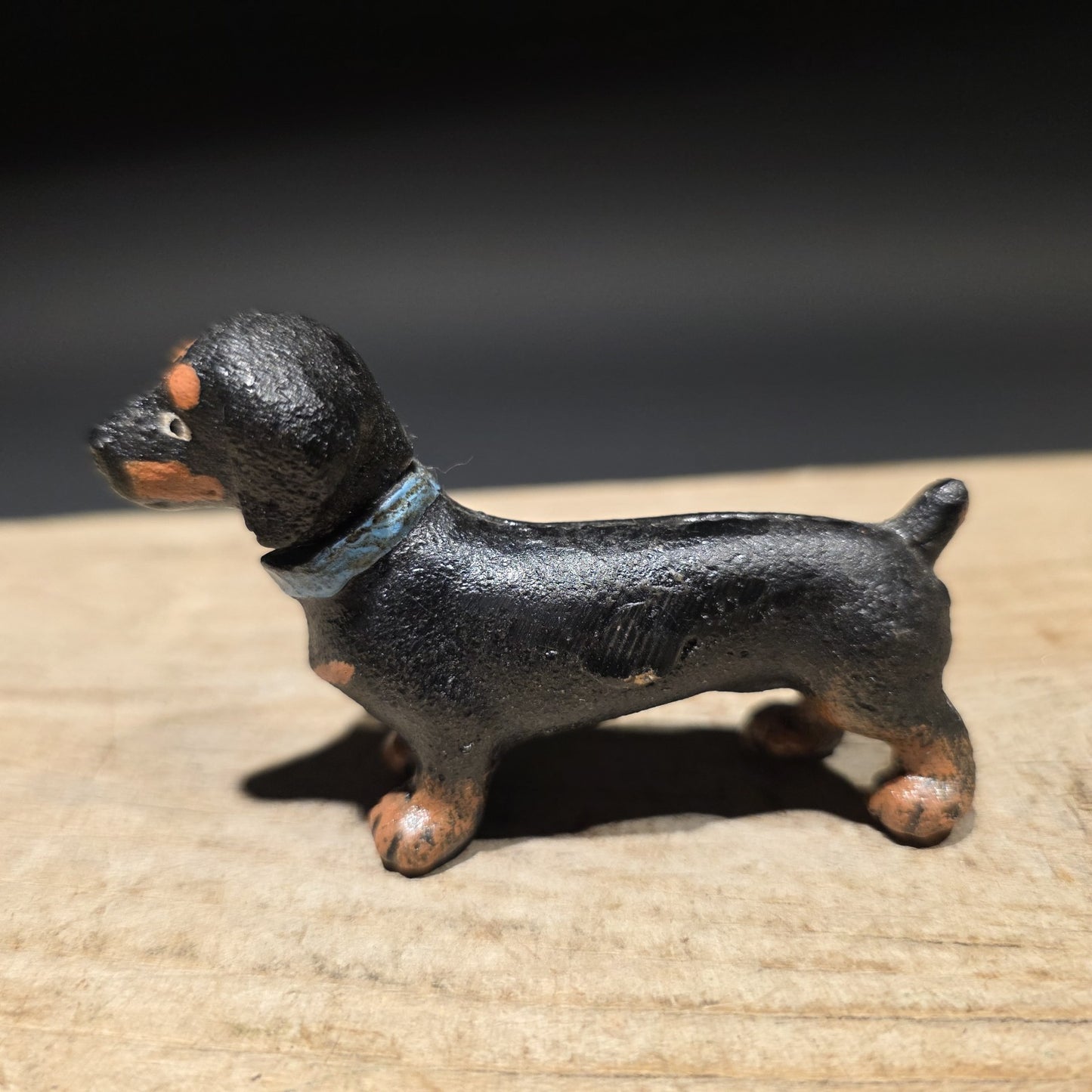 Cast Iron Dachshund Dog Figurine – Vintage Style Mini Animal Figure