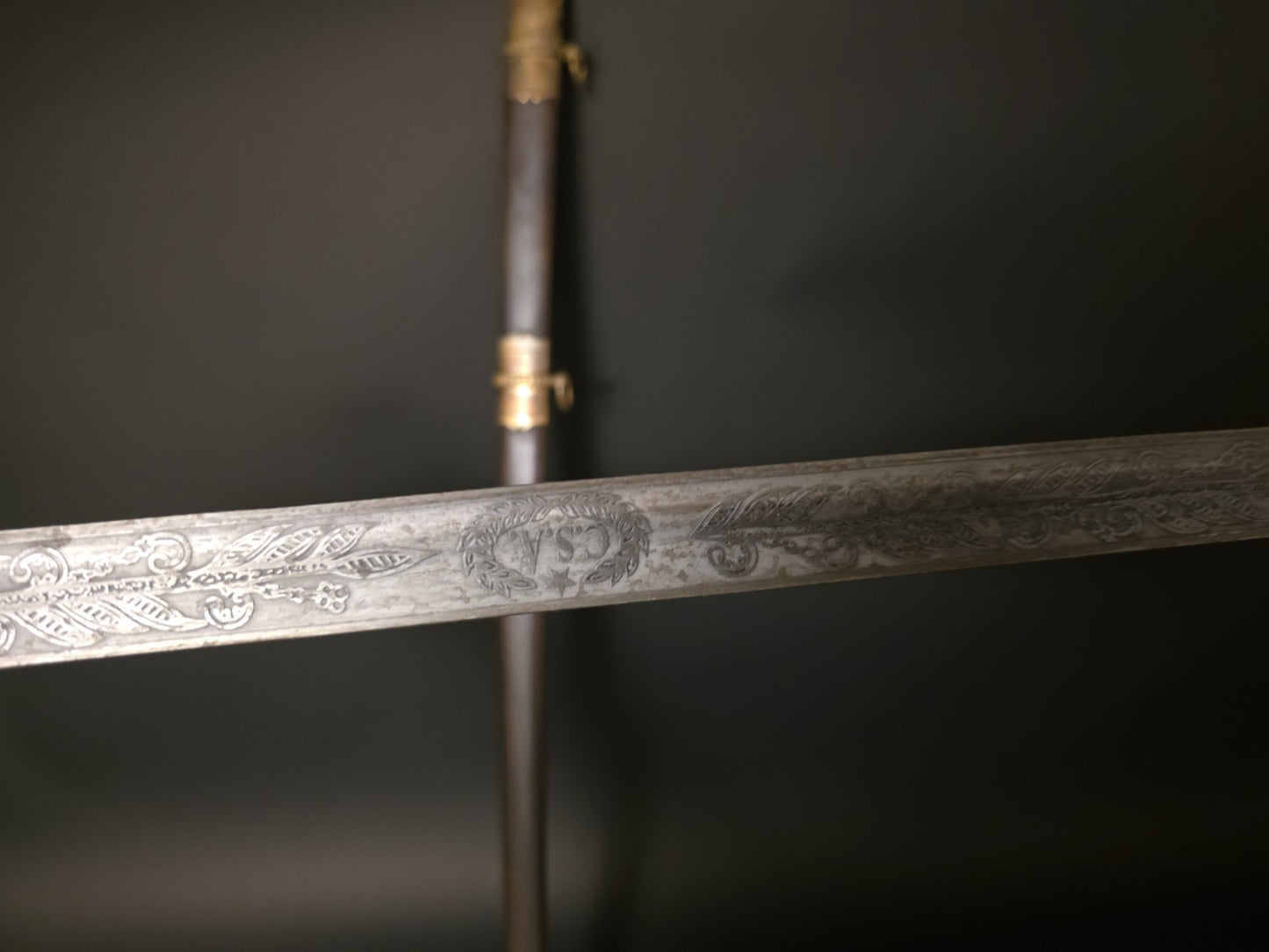 Antique Style Fayetteville Armory Civil War Officers Confederate CS Sword 