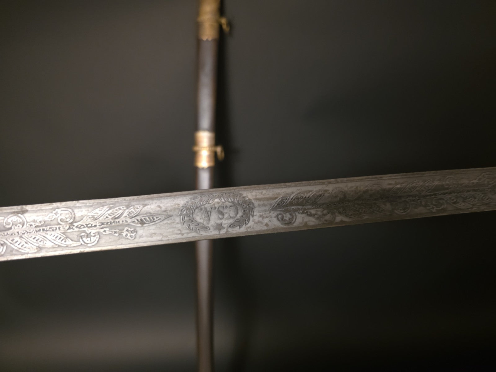 Antique Style Fayetteville Armory Civil War Officers Confederate CS Sword 