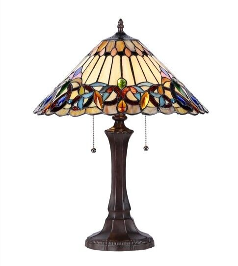 21.9" Stained Glass Table Lamp