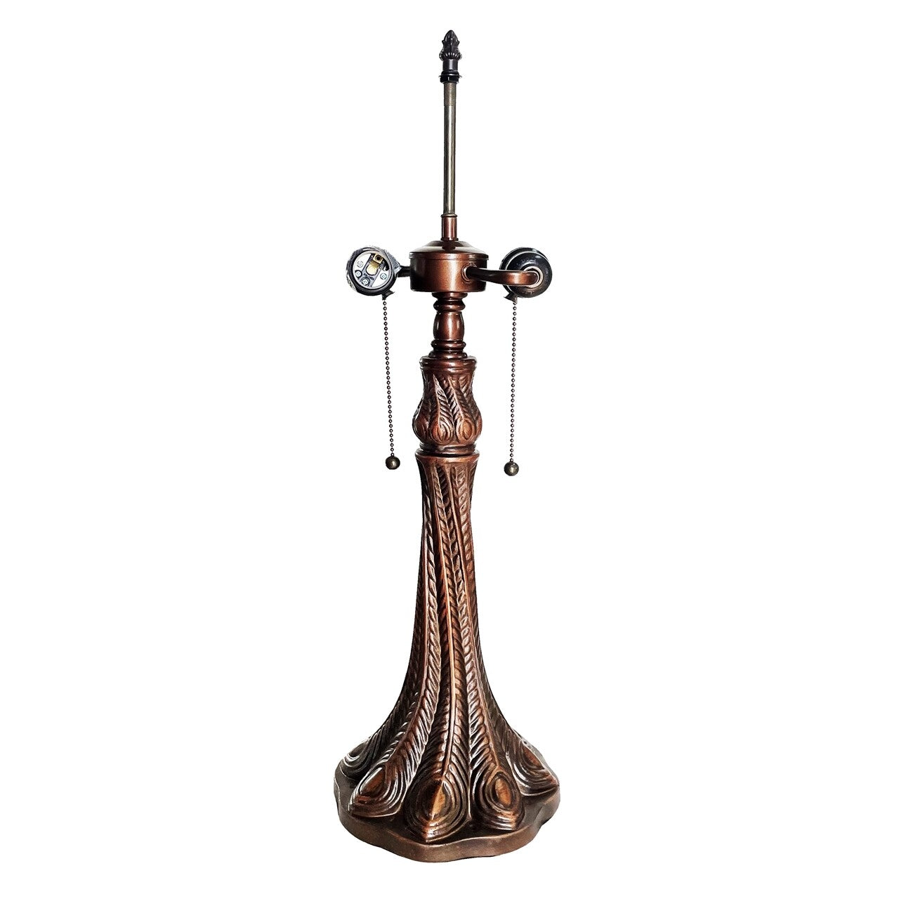 24" 2 light Stained Glass Table Lamp