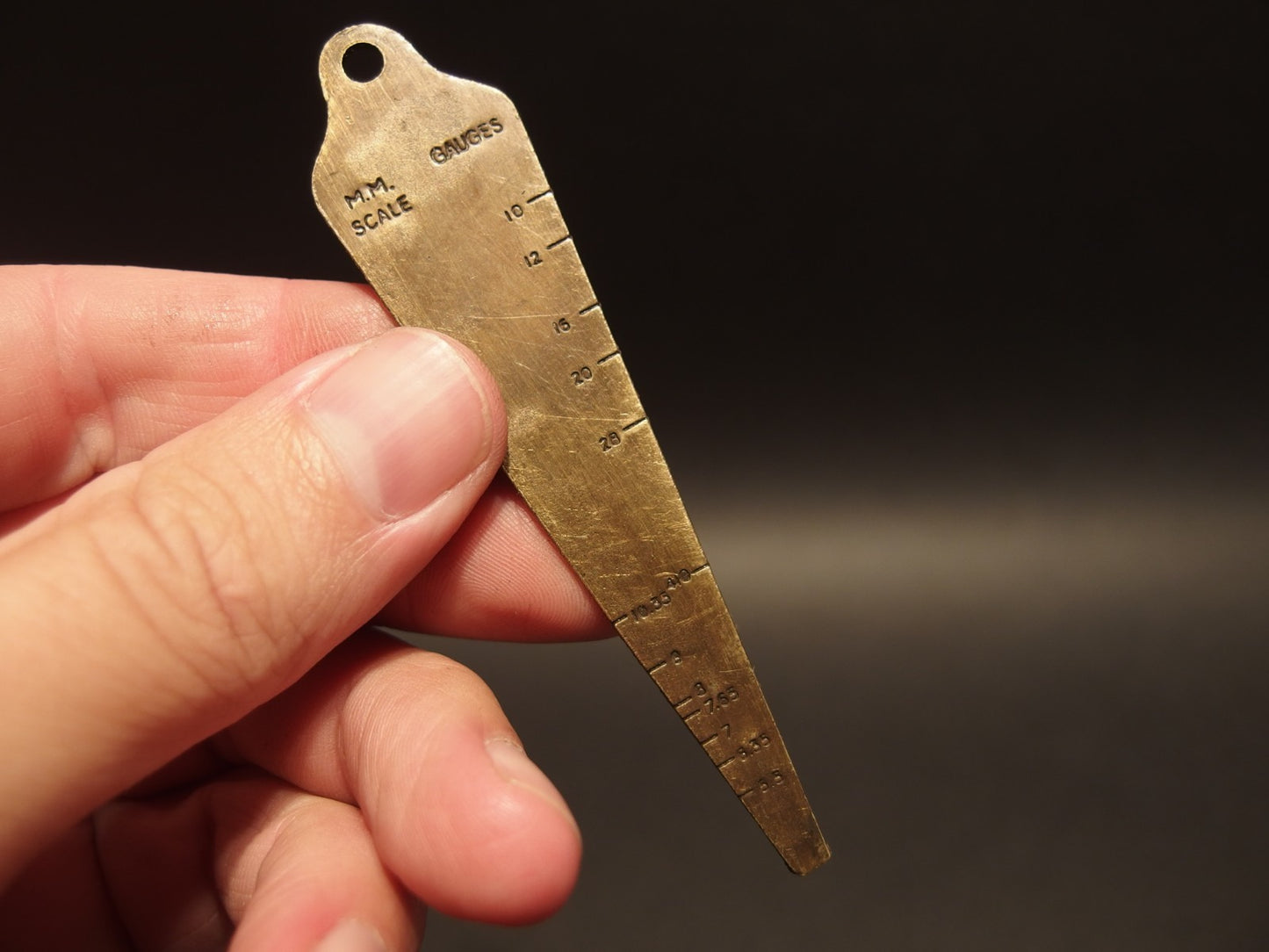 Antique Vintage Style Colt Firearms Gunsmith Bore Gage Key chain